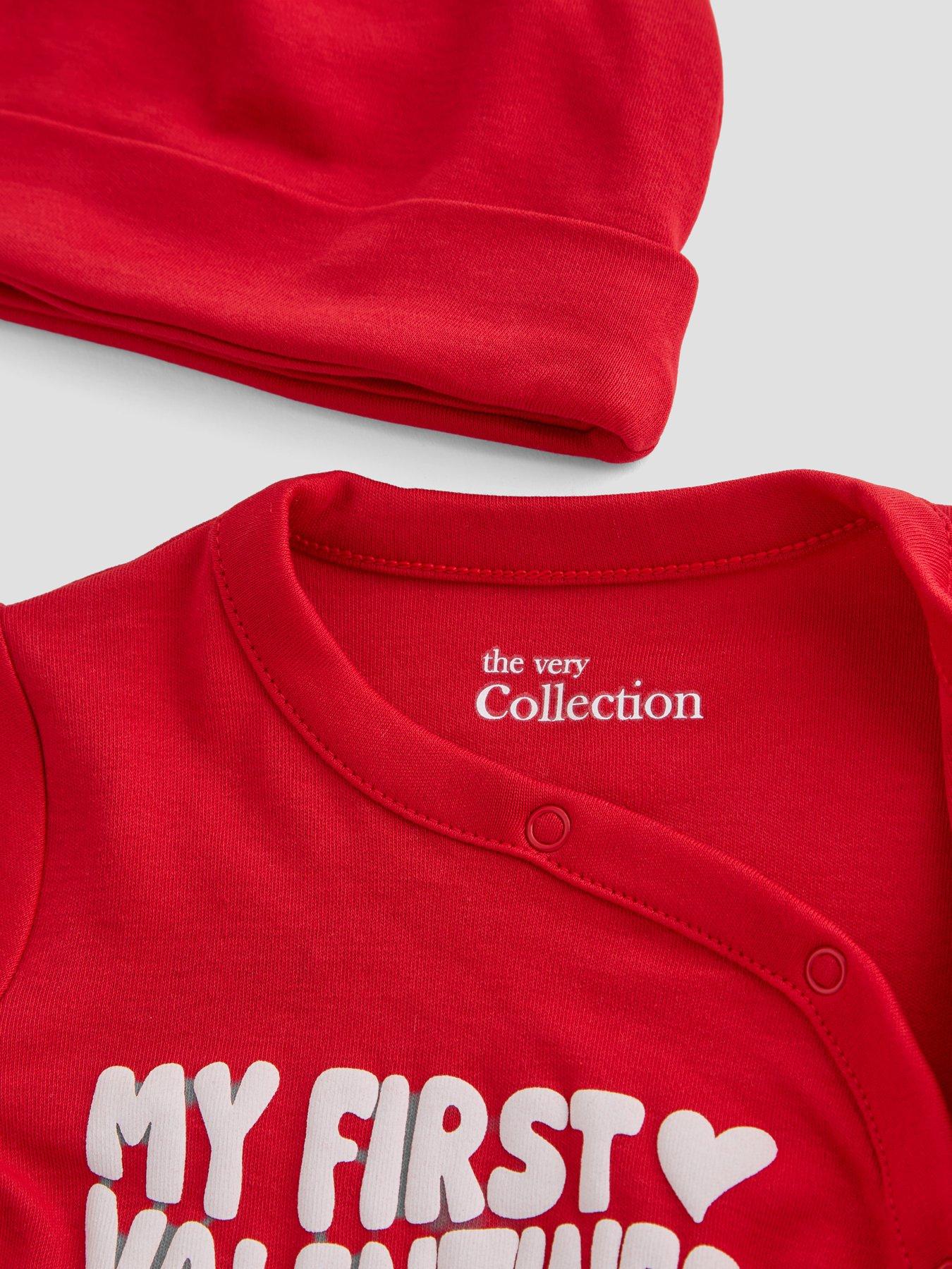 Image 5 of 5 of The Very Collection My 1st Valentines Sleepsuit