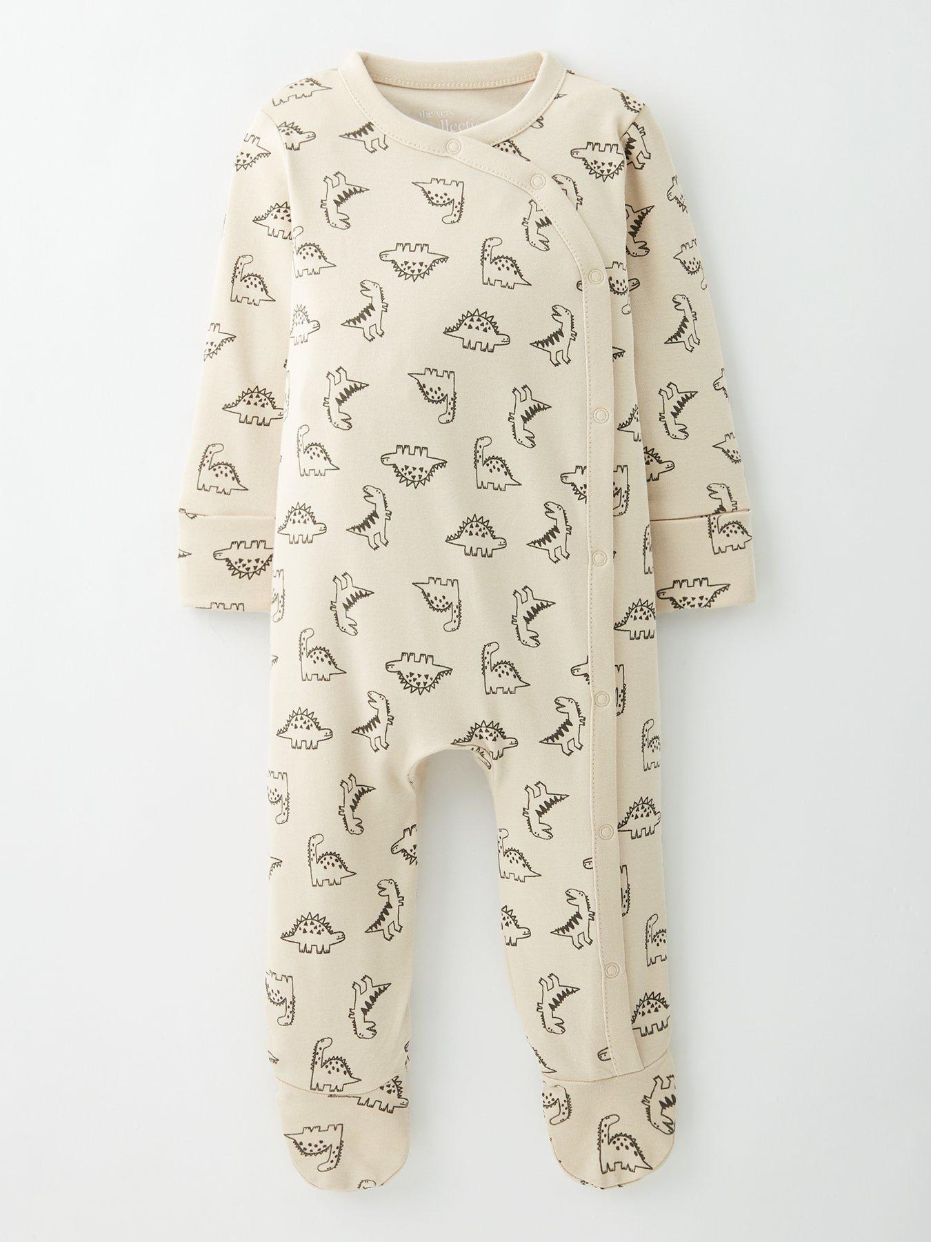 the-very-collection-2-pack-dinosaur-sleepsuits-creamback