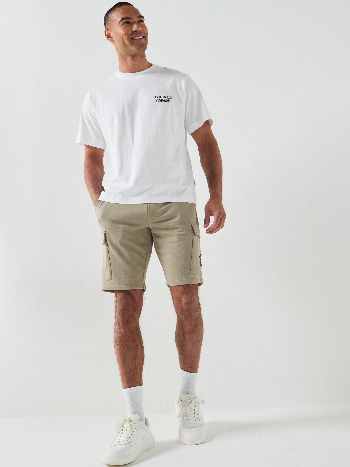 Image 3 of 6 of Jack & Jones Gordon Alliance Sweat Shorts - Khaki