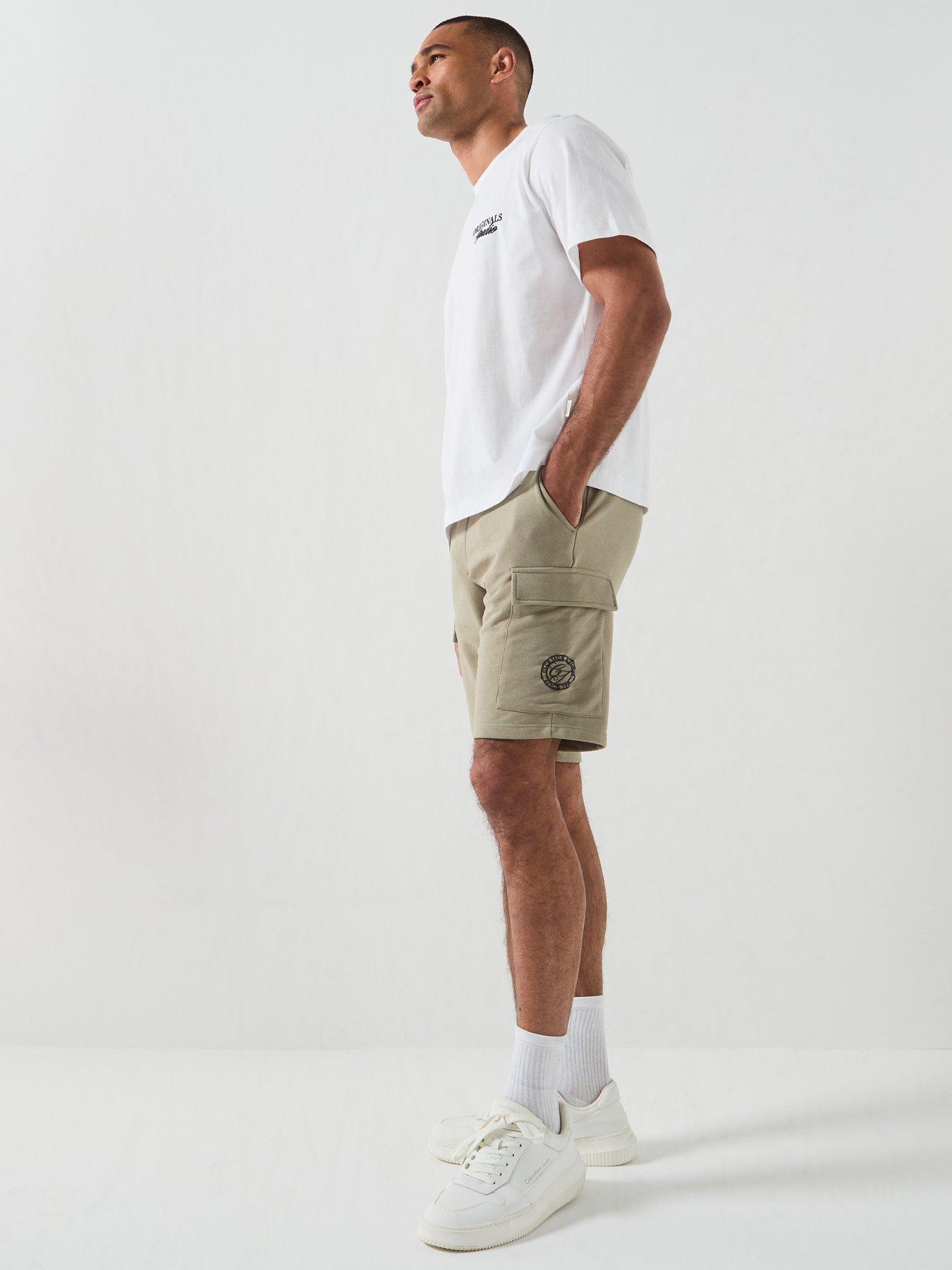 Image 6 of 6 of Jack & Jones Gordon Alliance Sweat Shorts - Khaki