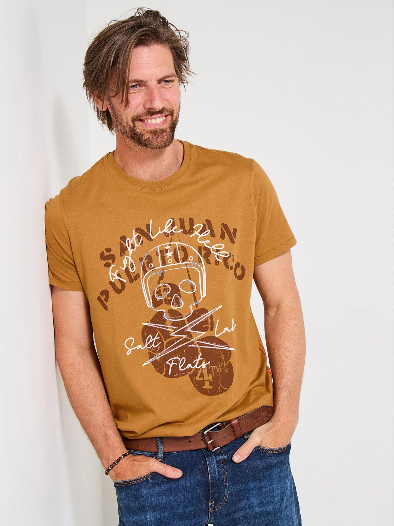 Image 1 of 5 of Joe Browns Biker Skull T Shirt - Orange