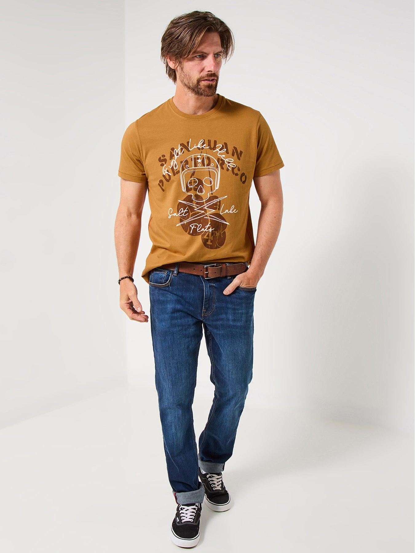Image 3 of 5 of Joe Browns Biker Skull T Shirt - Orange
