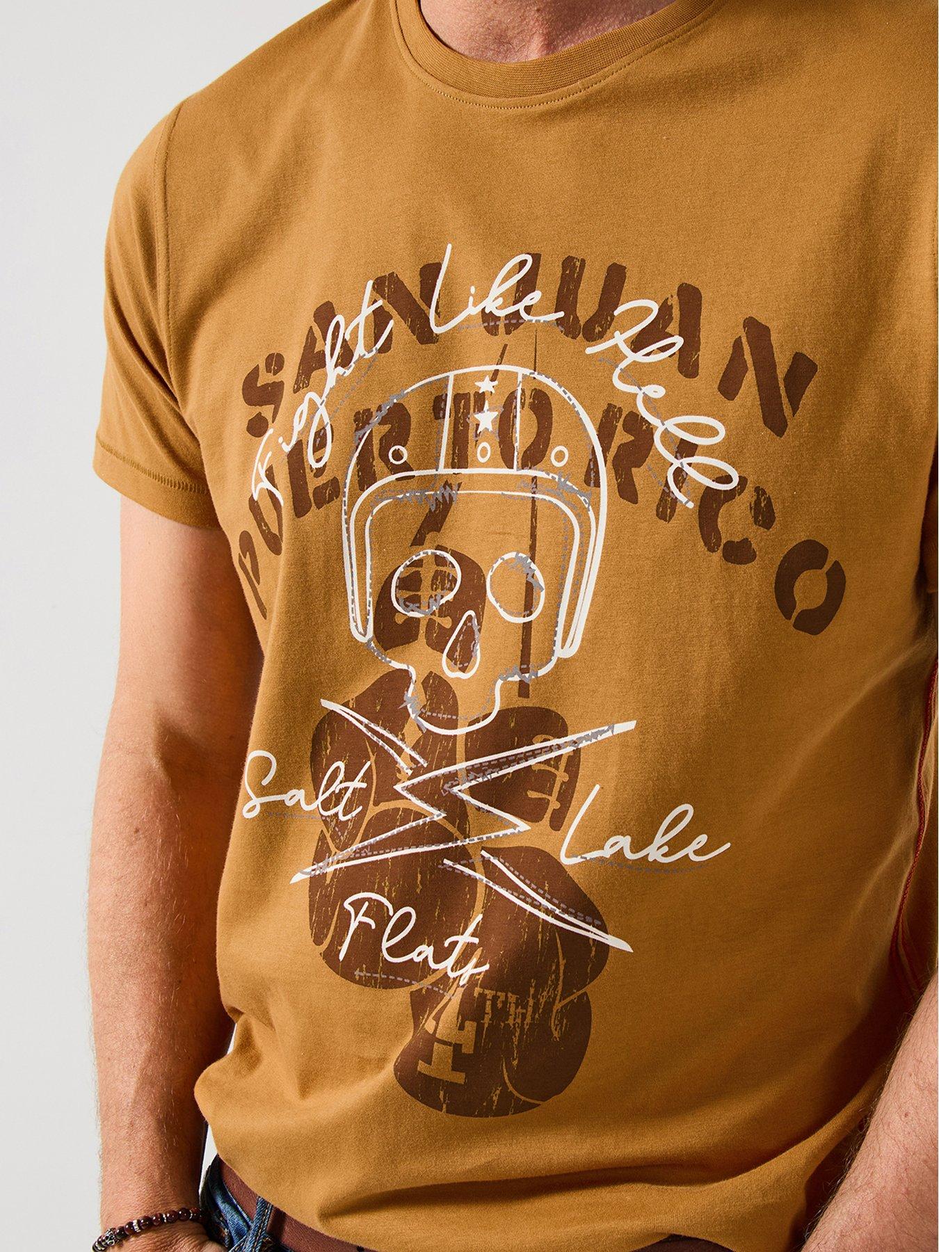 Image 4 of 5 of Joe Browns Biker Skull T Shirt - Orange