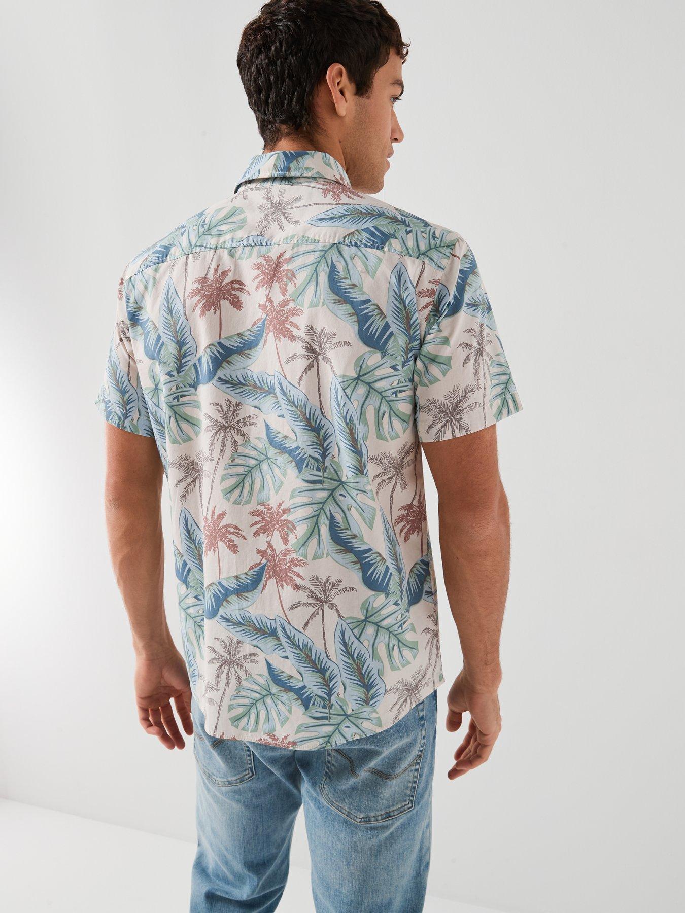 Image 2 of 6 of Jack & Jones Honolulu Aop Printed Short Sleeve Shirt - Multi