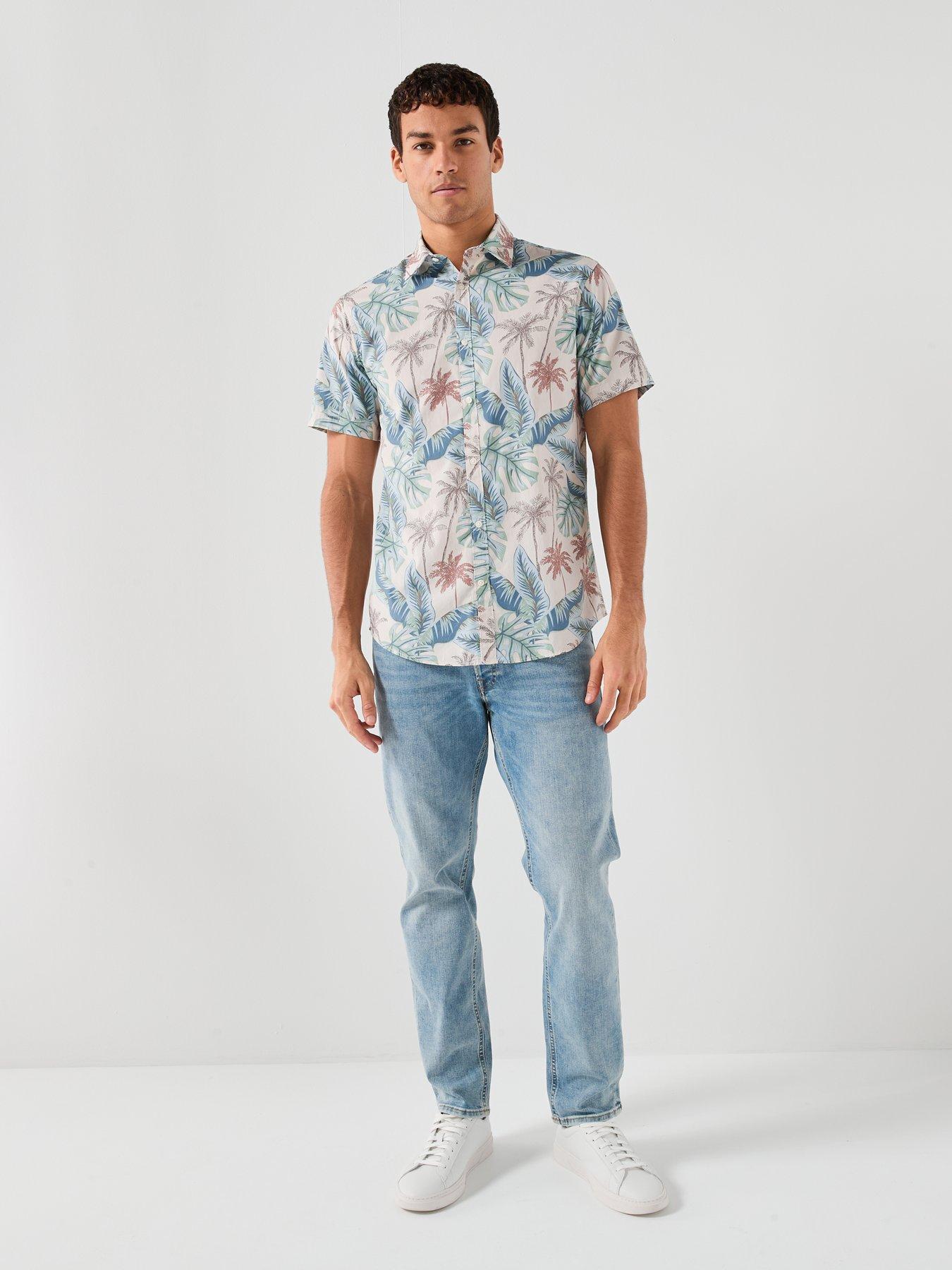 Image 3 of 6 of Jack & Jones Honolulu Aop Printed Short Sleeve Shirt - Multi