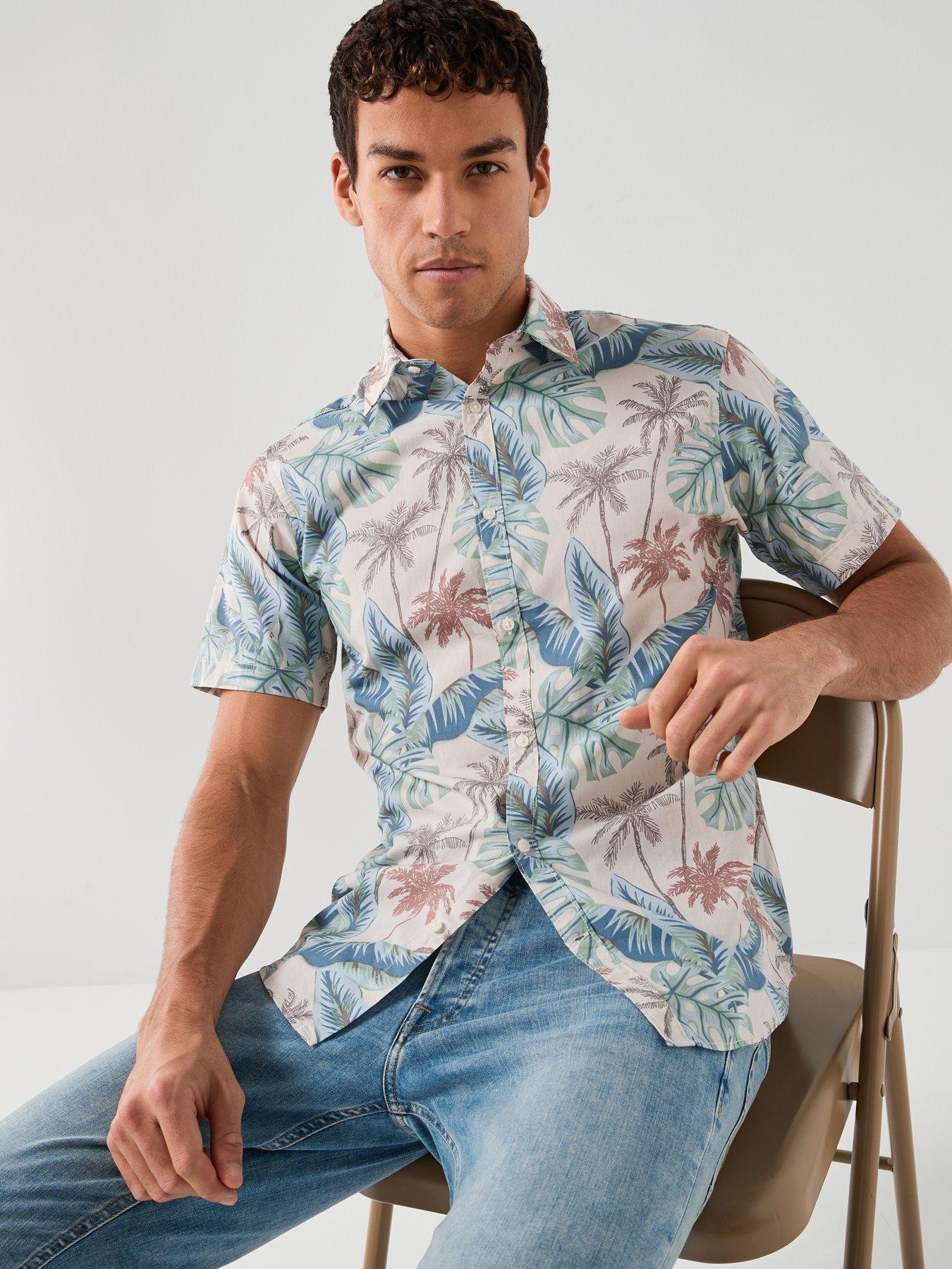 Image 6 of 6 of Jack & Jones Honolulu Aop Printed Short Sleeve Shirt - Multi