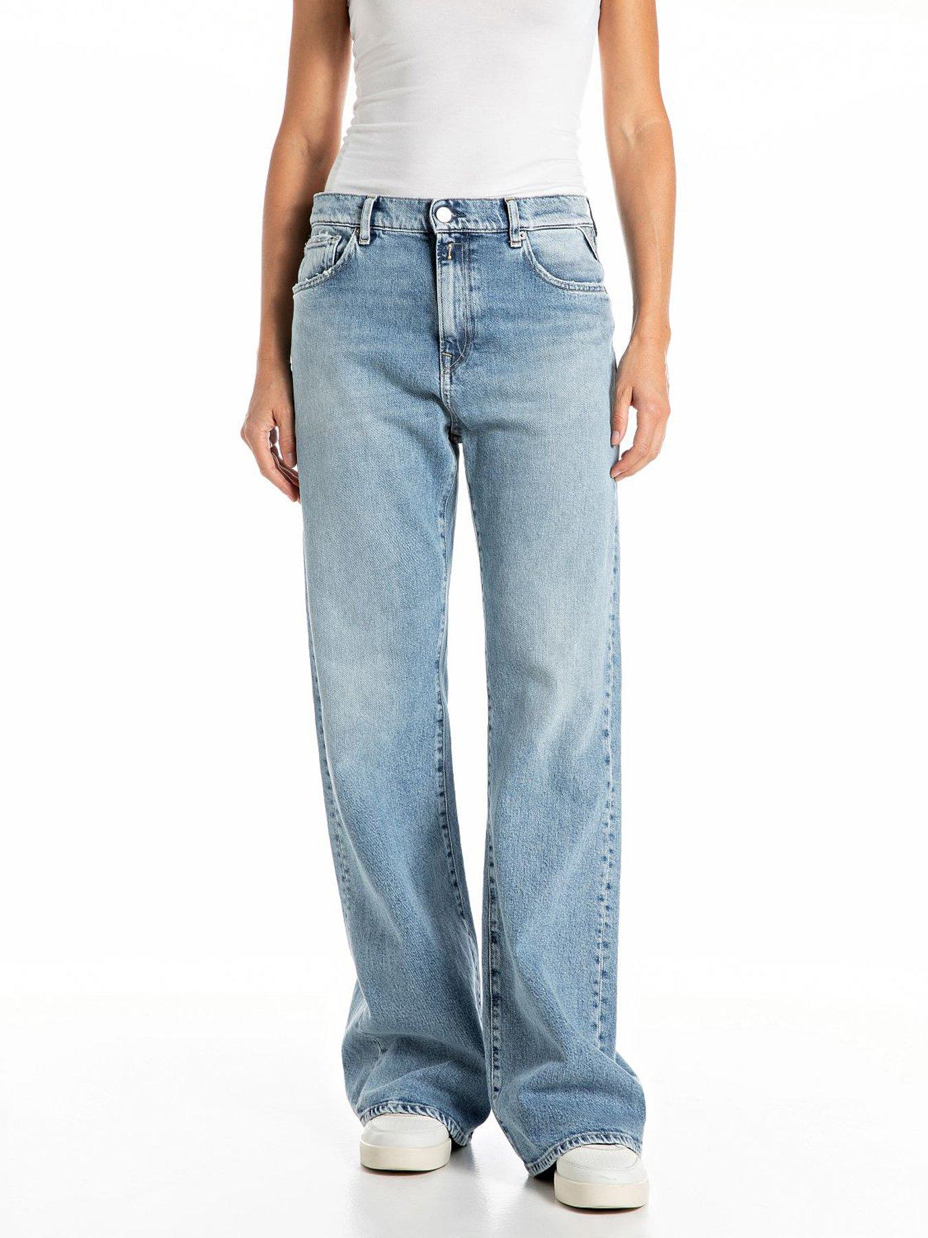 replay-becka-flare-fit-jeans-blue
