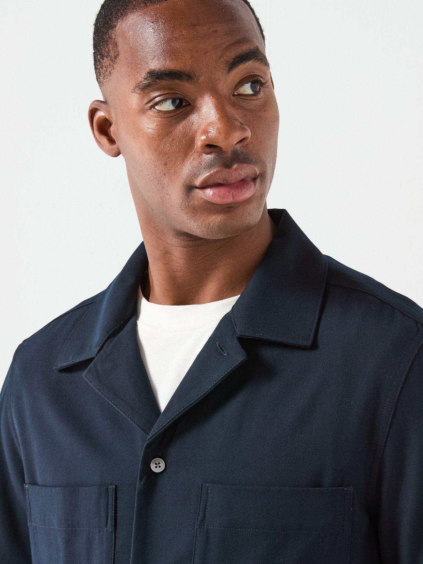 mango-milton-cuban-collar-overshirt-navydetail