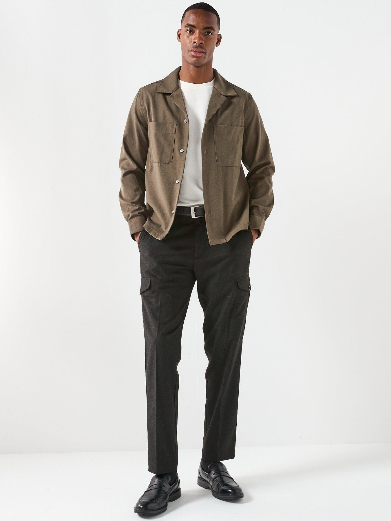 mango-milton-cuban-collar-overshirt-khakiback