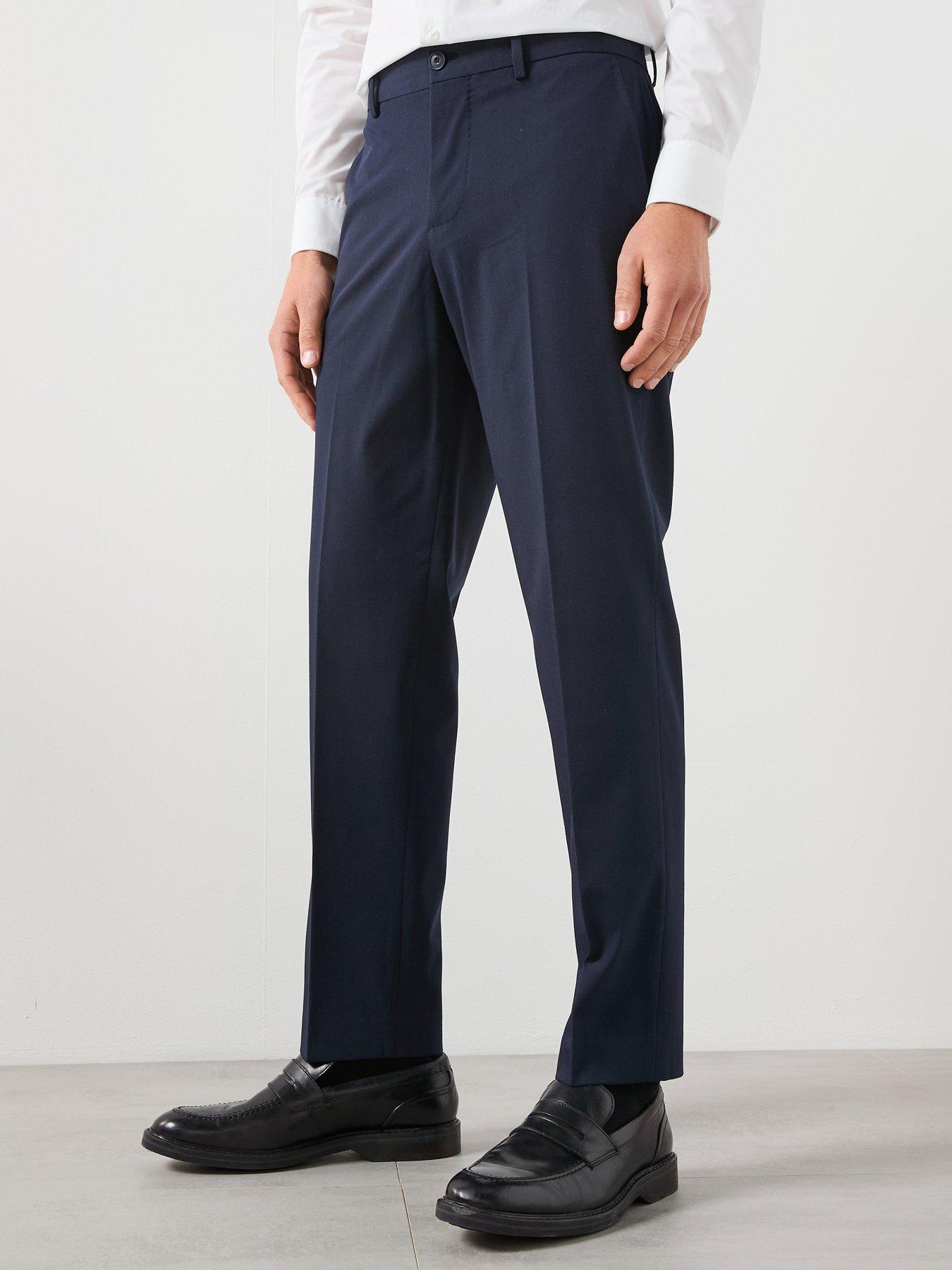 Mango Parioli Slim Suit Trousers - Navy