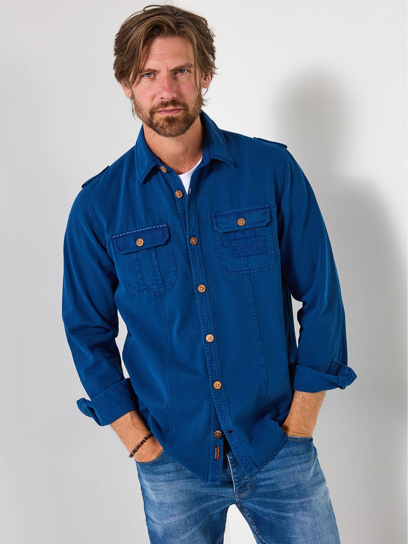 joe-browns-blue-embroidered-stitch-detail-long-sleeve-casual-shirt--nbspblue