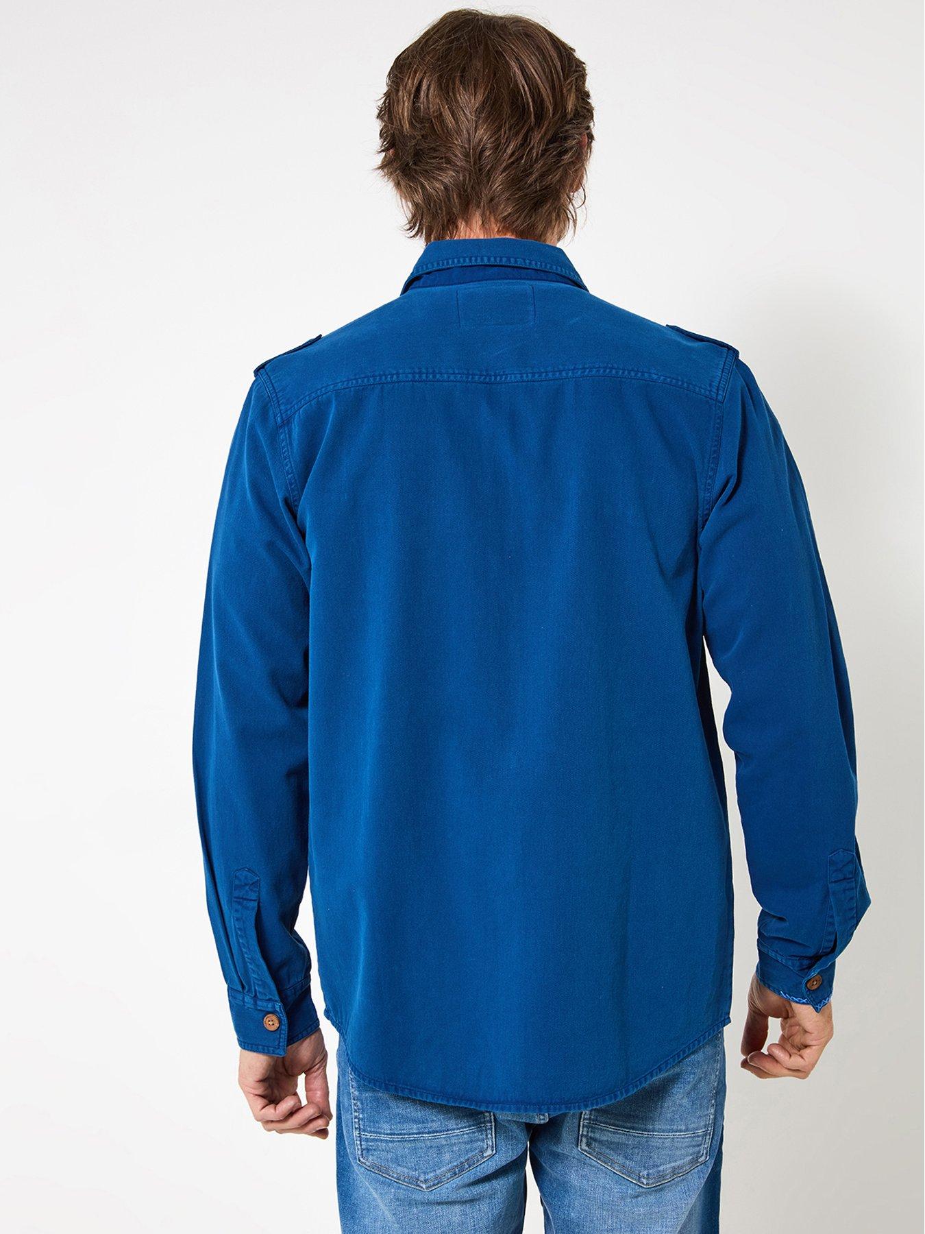 joe-browns-blue-embroidered-stitch-detail-long-sleeve-casual-shirt--nbspbluestillFront