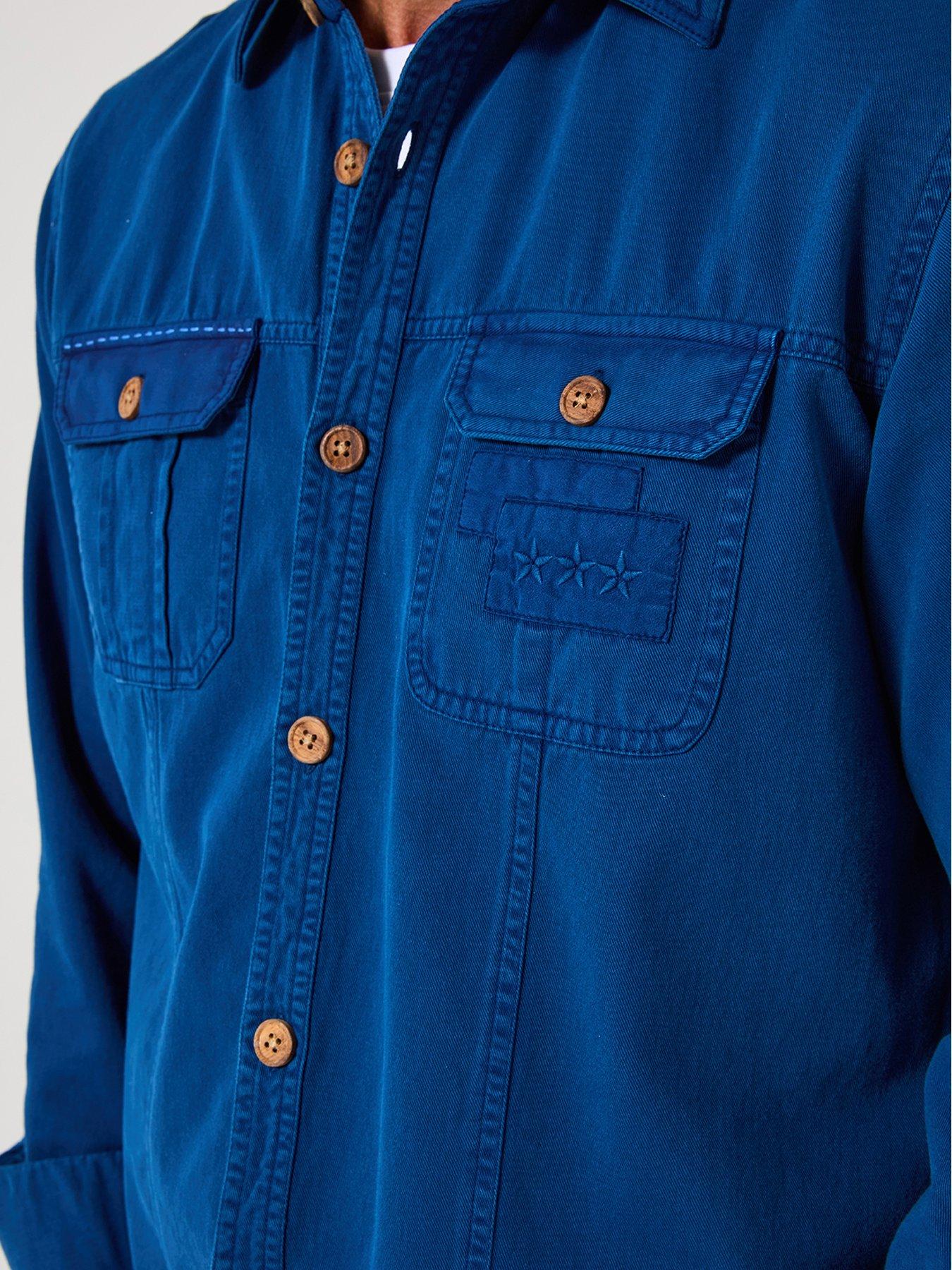 joe-browns-blue-embroidered-stitch-detail-long-sleeve-casual-shirt--nbspbluedetail