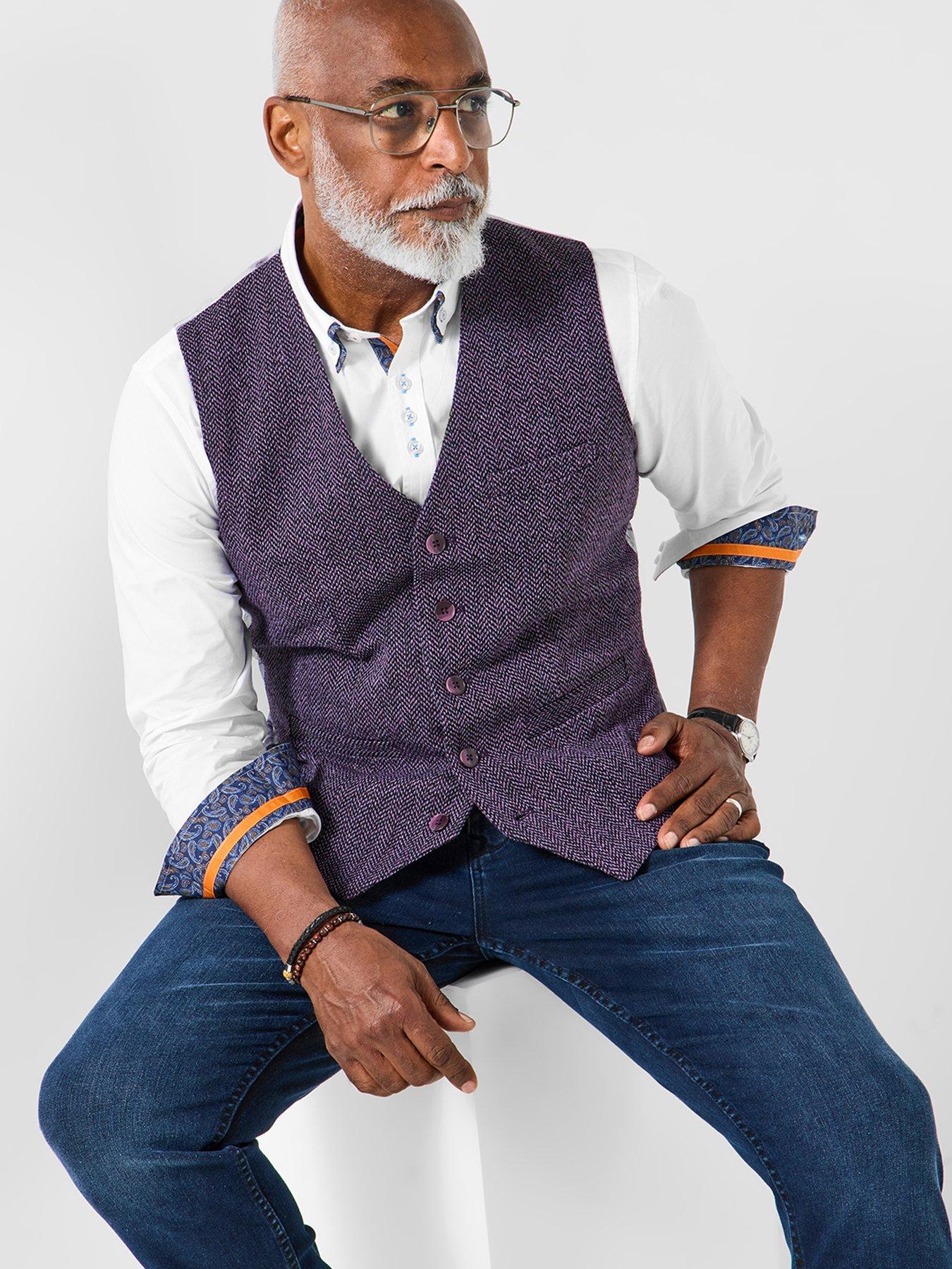 Joe Browns Stylish Formal Waistcoat - Purple