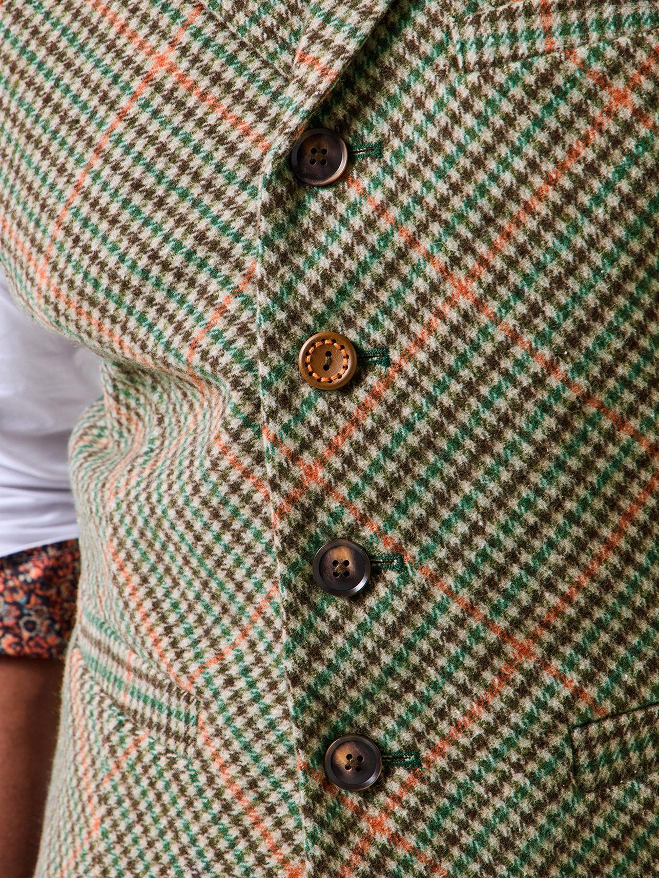 joe-browns-check-waistcoat-greenoutfit