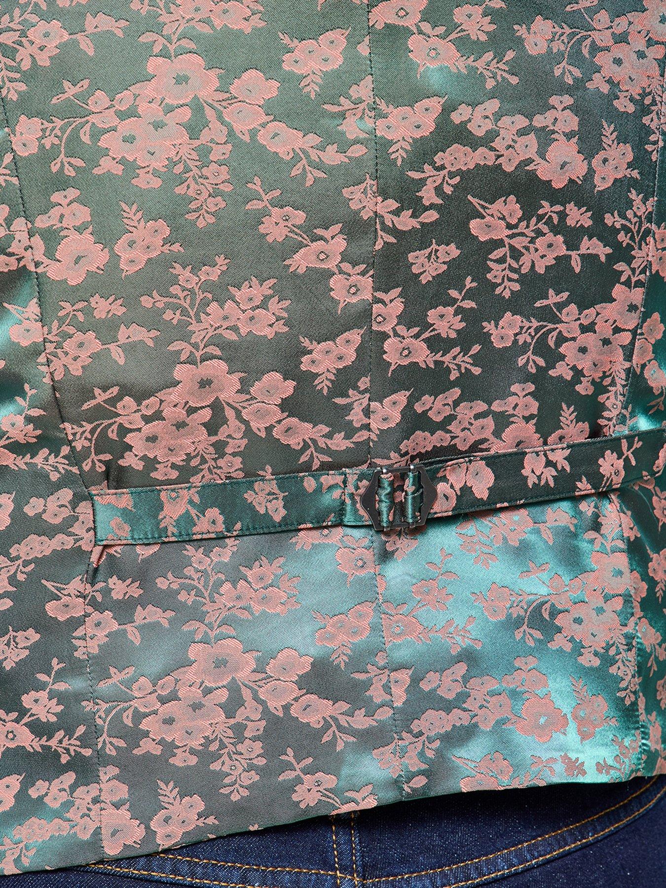 joe-browns-check-waistcoat-greendetail
