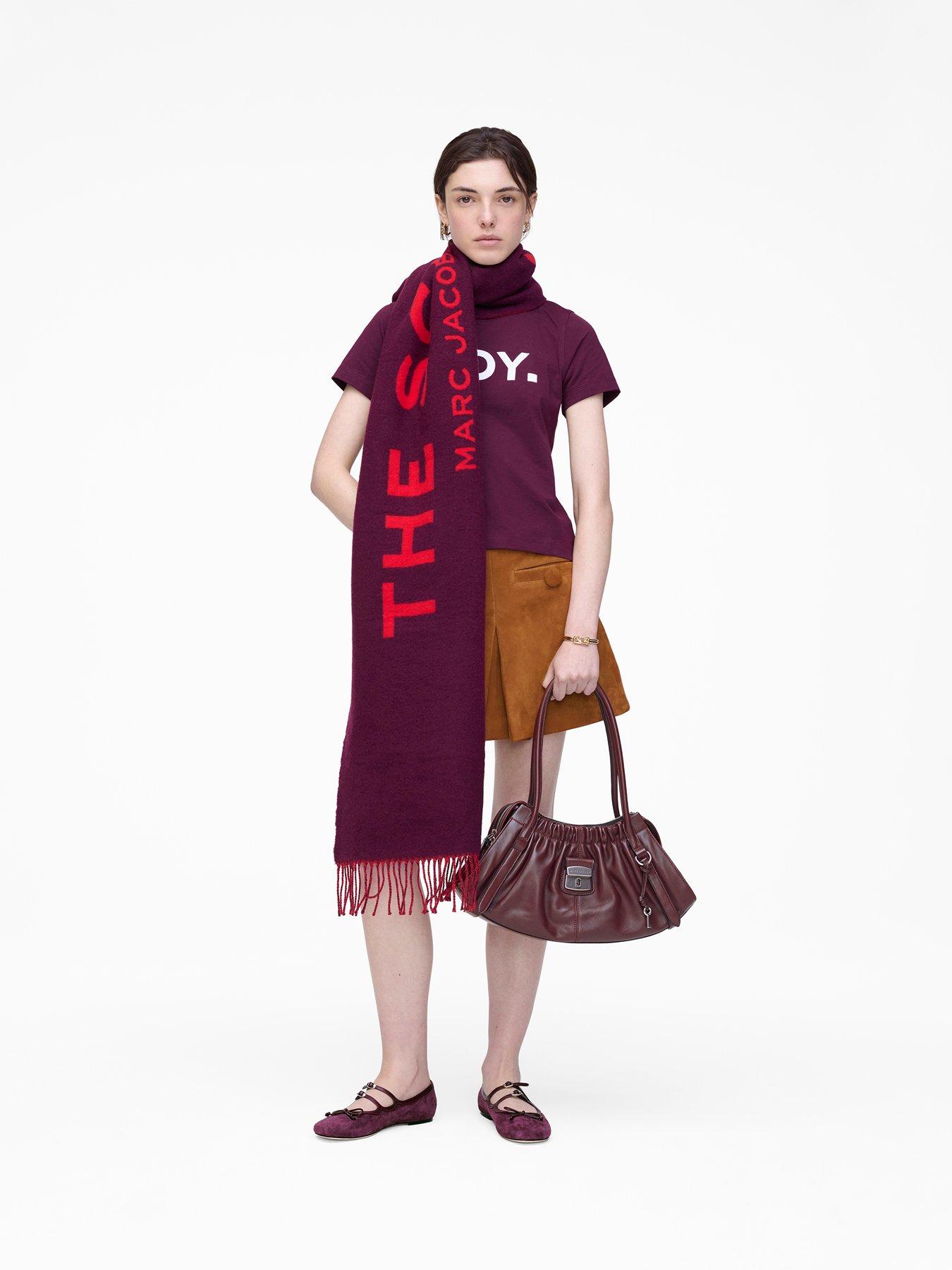 Image 2 of 3 of MARC JACOBS The Scarf - Dark Red