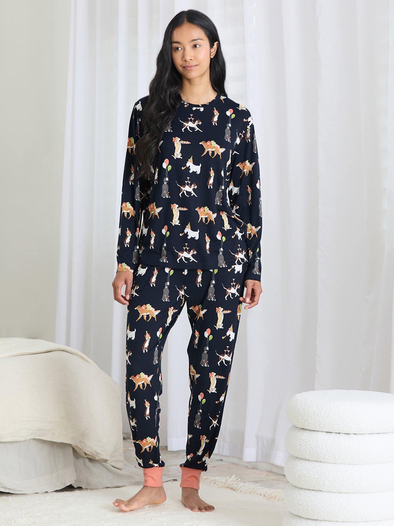 chelsea-peers-classic-crew-neck-set-navy