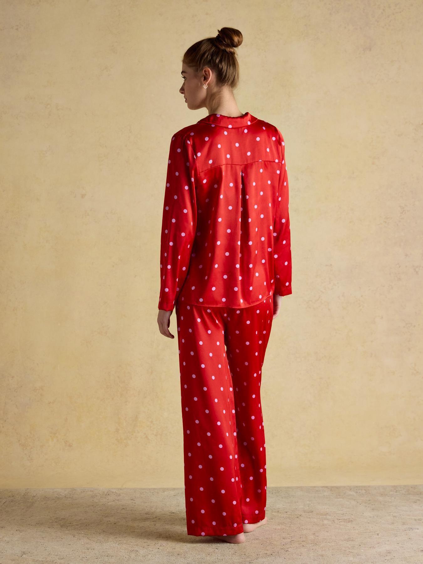 joules-satin-spot-pyjama-set-redstillFront
