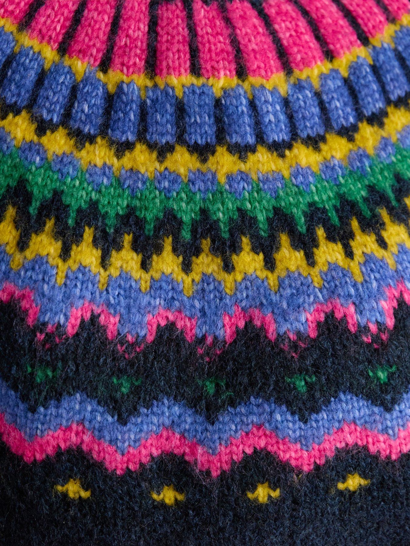 Image 6 of 6 of Joules Fairisle Knitted Jumper - Navy