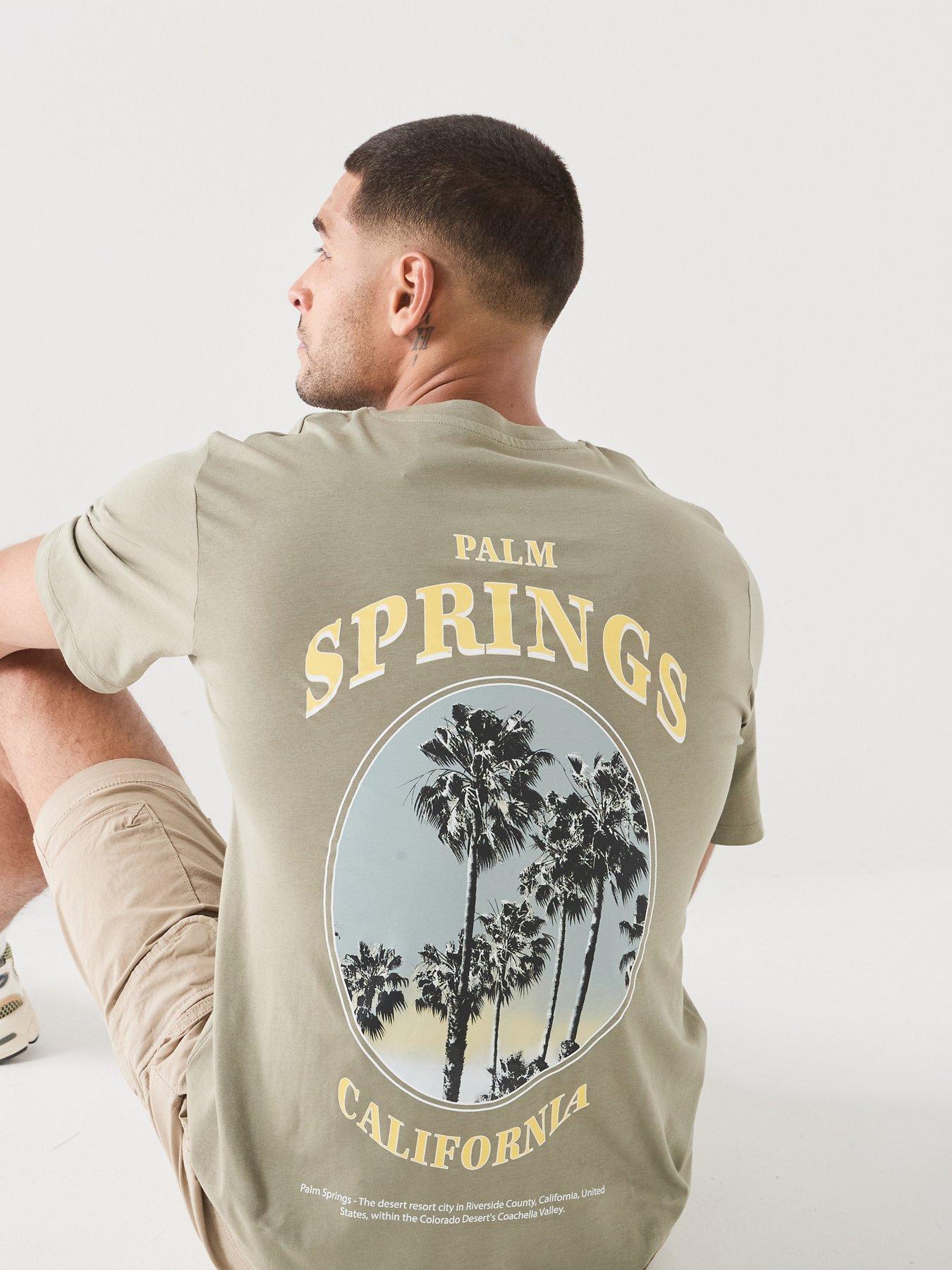 Jack & Jones City Back Graphic T-Shirt - Khaki