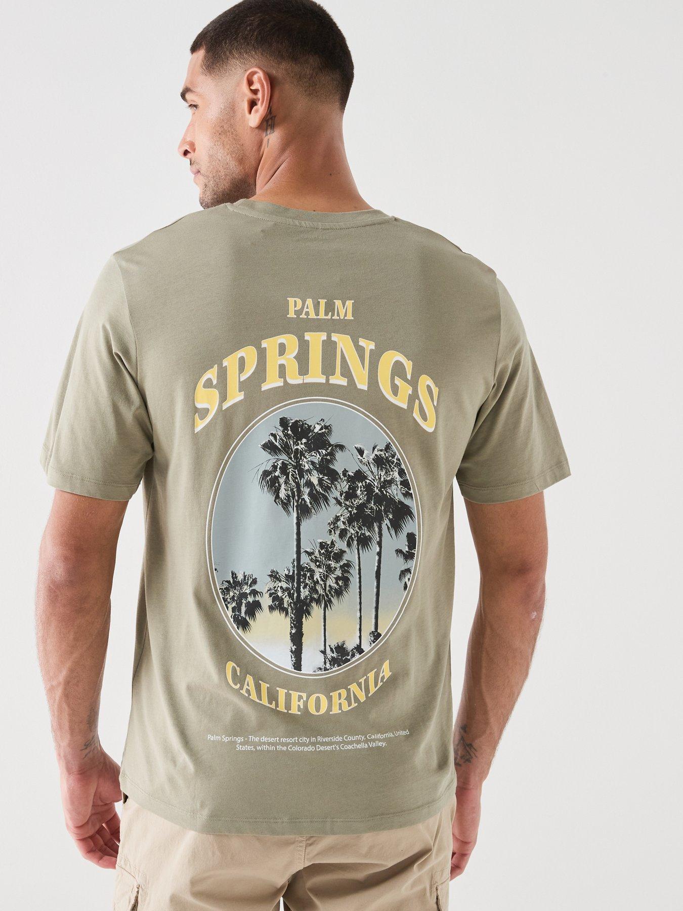 Image 2 of 6 of Jack & Jones City Back Graphic T-Shirt - Khaki