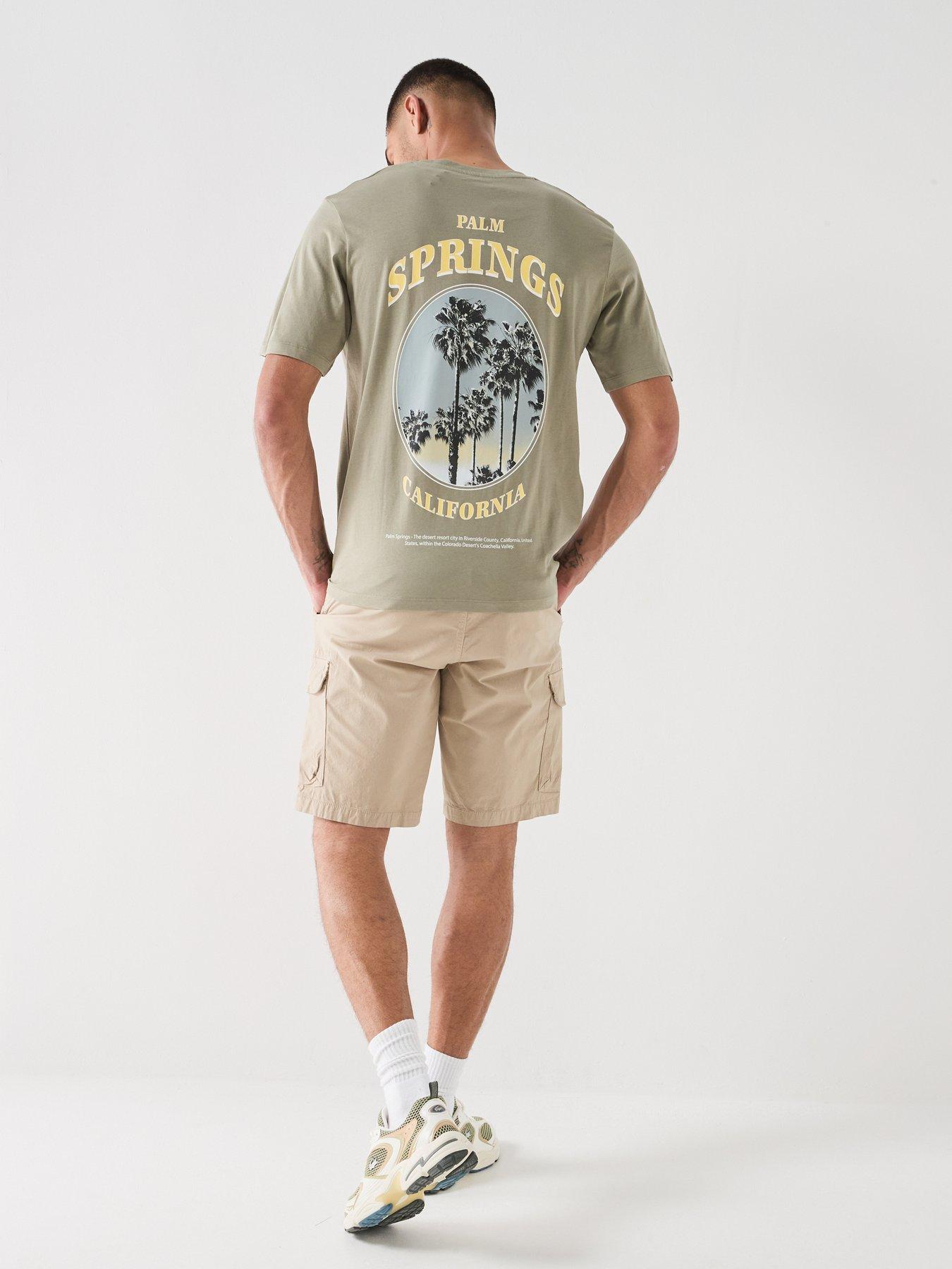 Image 3 of 6 of Jack & Jones City Back Graphic T-Shirt - Khaki