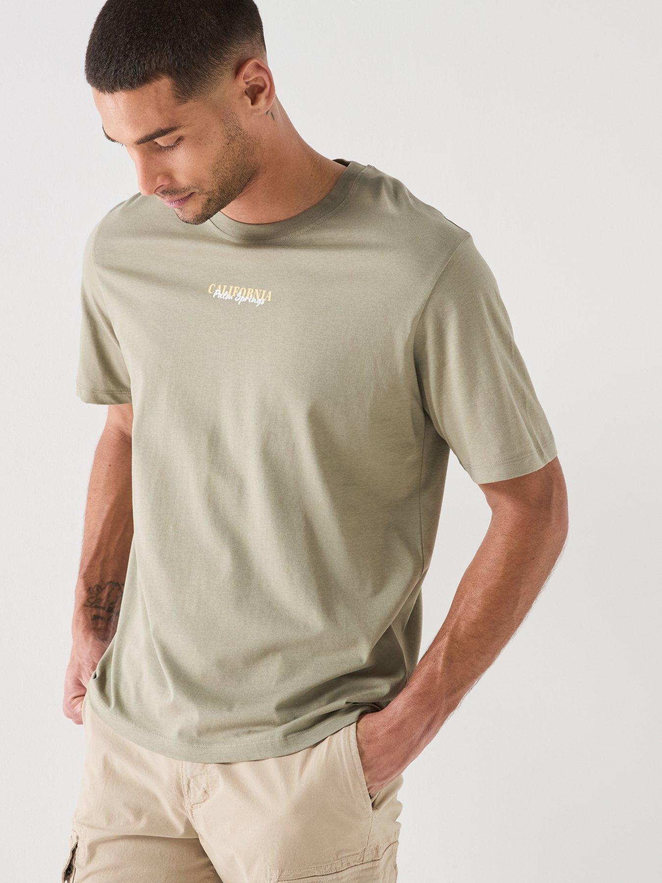Image 6 of 6 of Jack & Jones City Back Graphic T-Shirt - Khaki