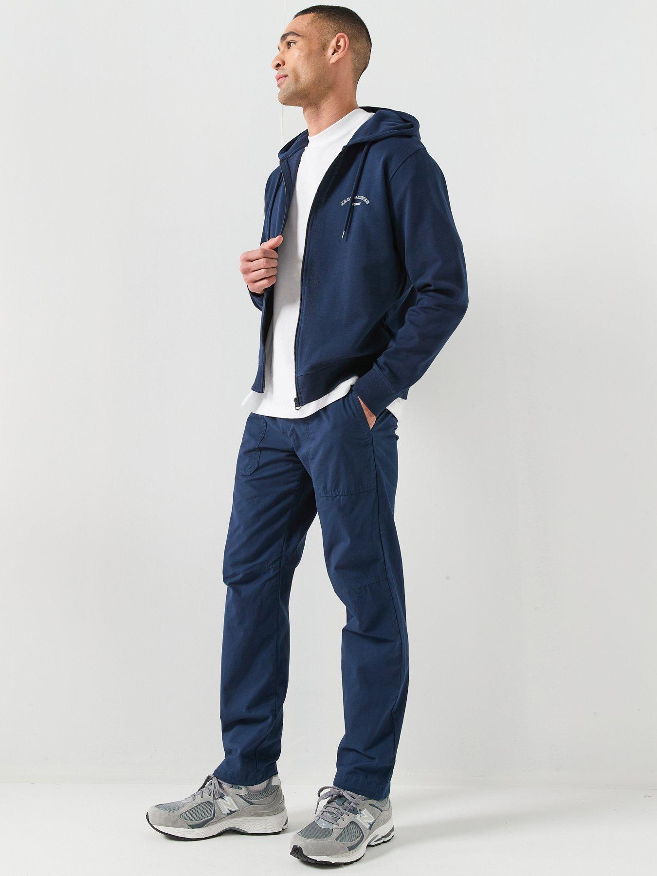 Image 3 of 5 of Jack & Jones College Zip Hoodie - Navy