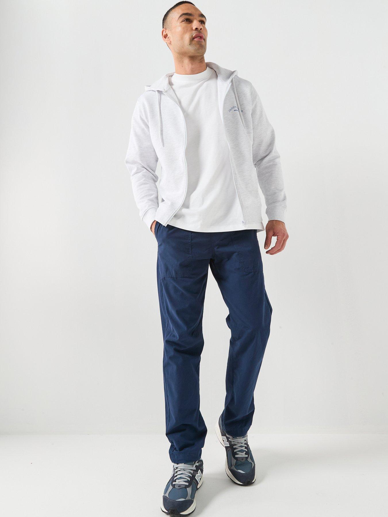 Image 3 of 5 of Jack & Jones College Zip Hoodie - Light Grey