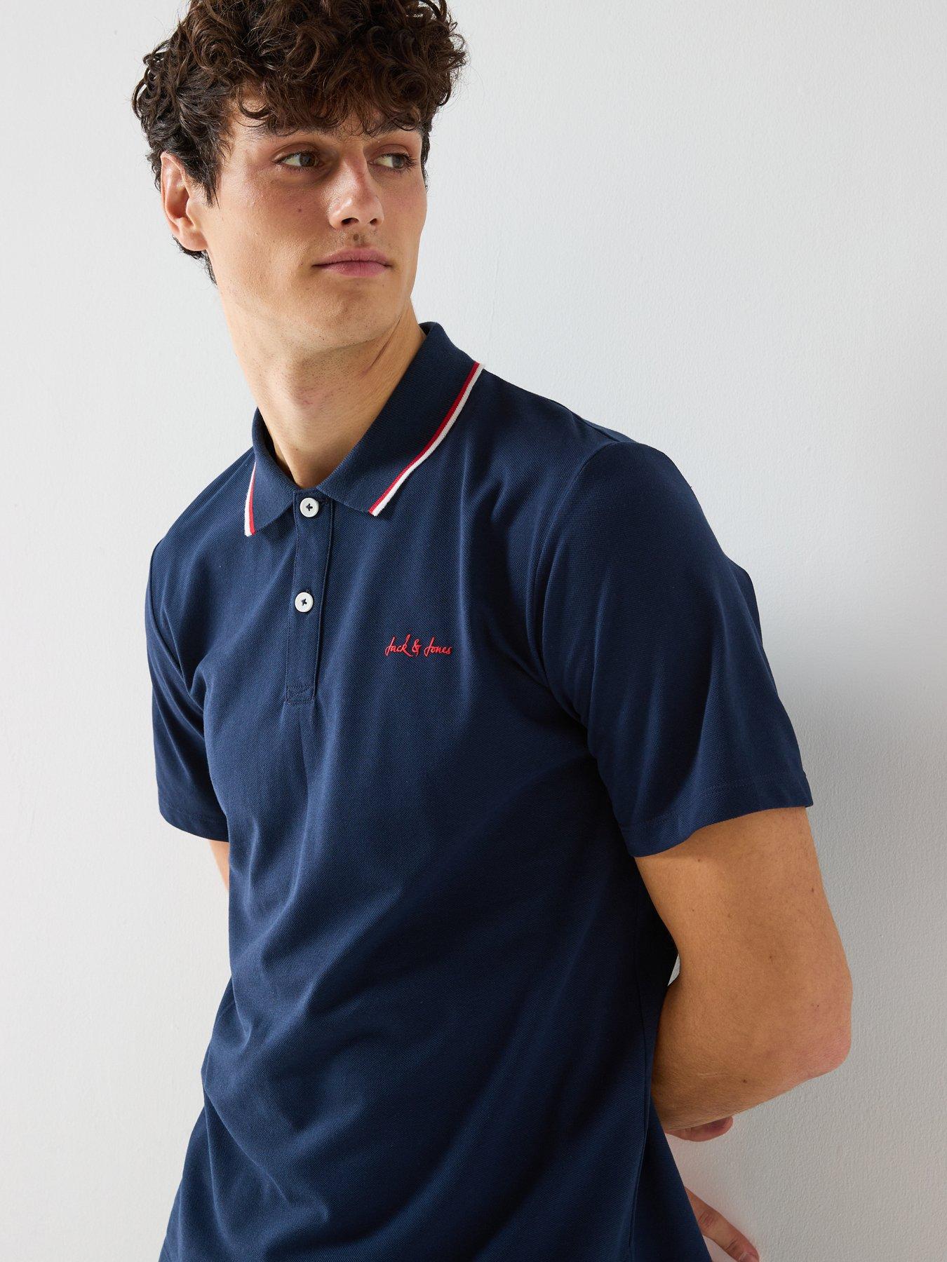 Image 5 of 6 of Jack & Jones Blaze Polo Shirt - Navy