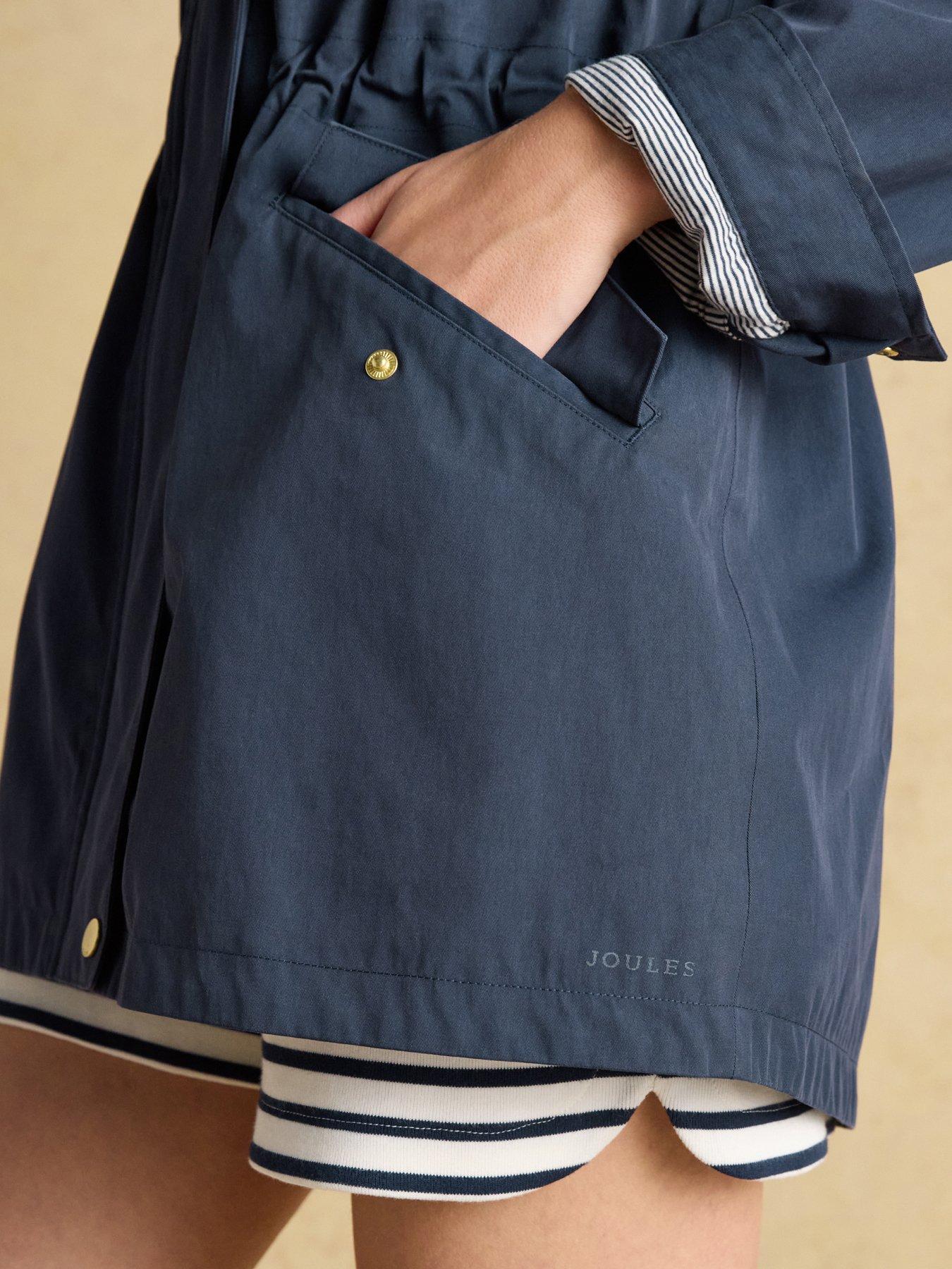 Image 5 of 6 of Joules Waterproof Raincoat With Hood - Navy