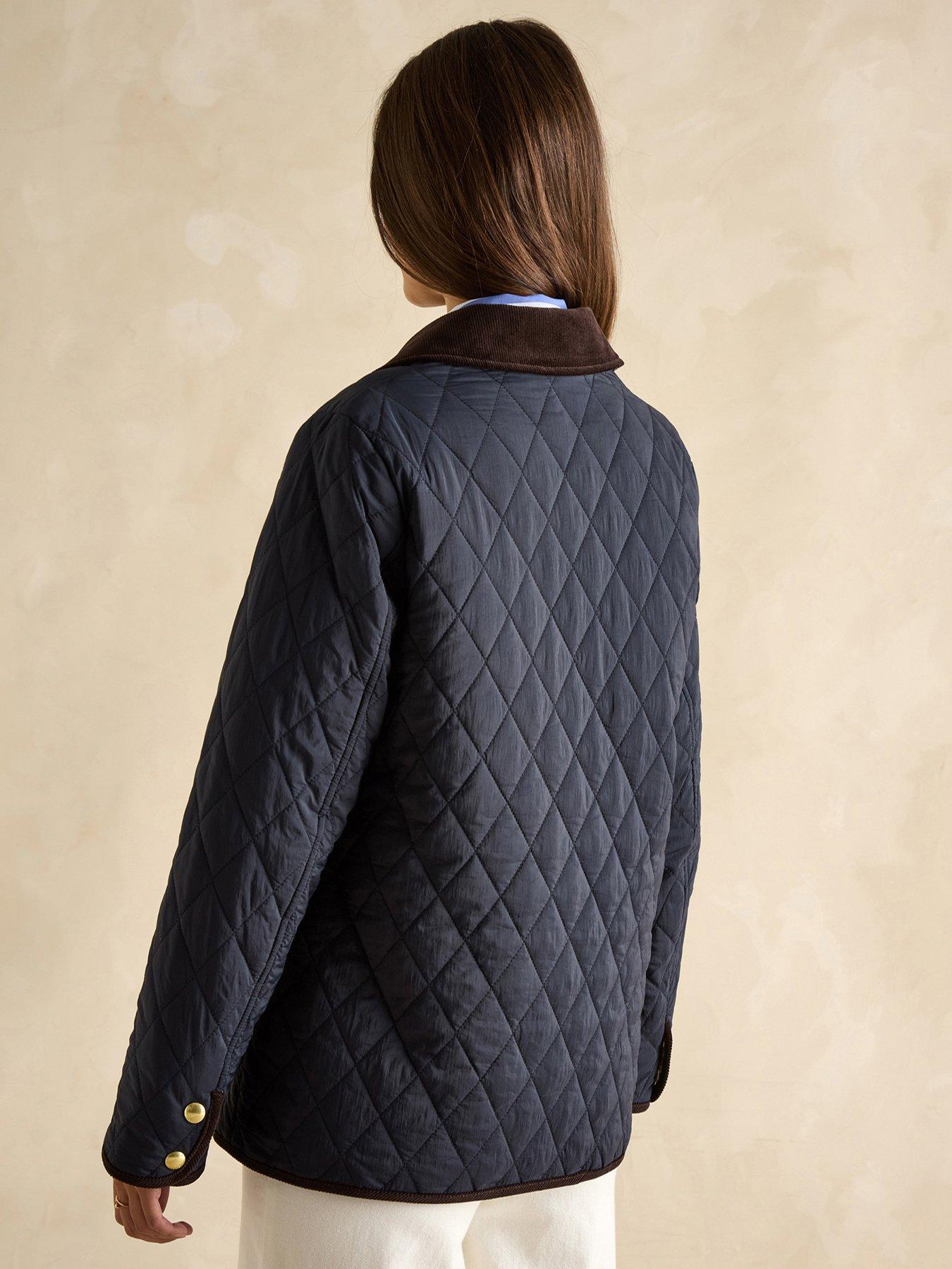 joules-showerproof-diamond-quilted-coat-navystillFront