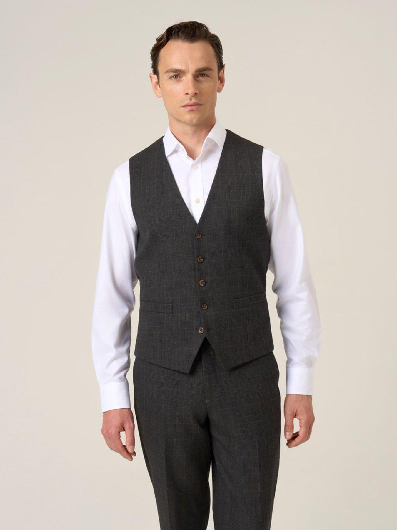 skopes-elijah-charcoal-check-waistcoat-dark-grey