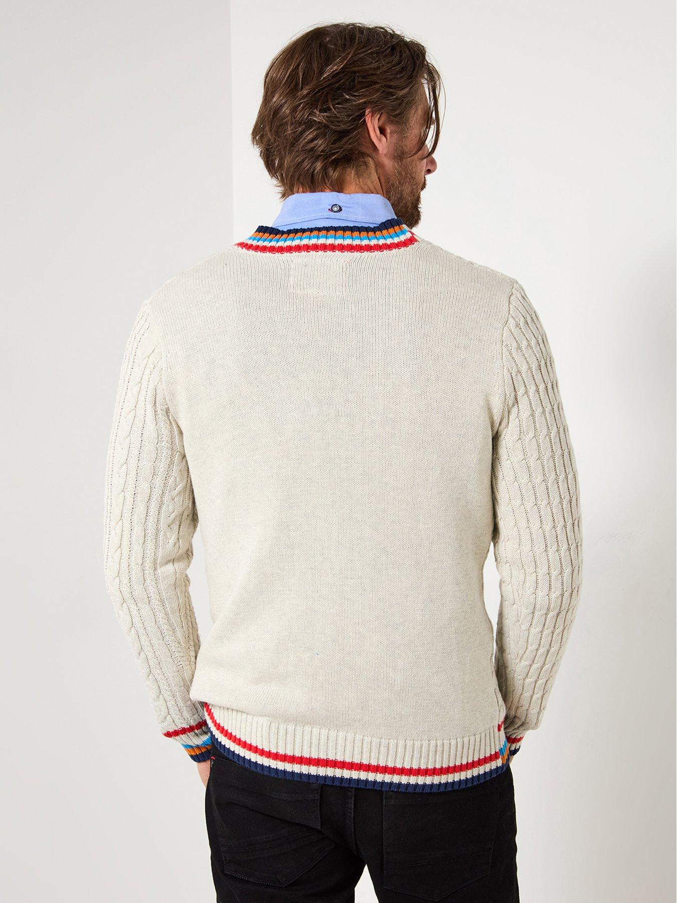 joe-browns-v-neck-cable-knitted-jumper-creamstillFront