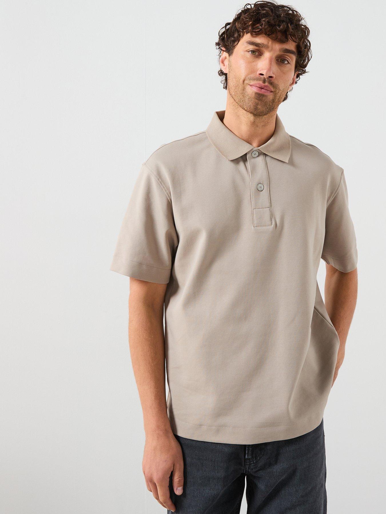 mango-london-heavyweight-polo-shirt-beige