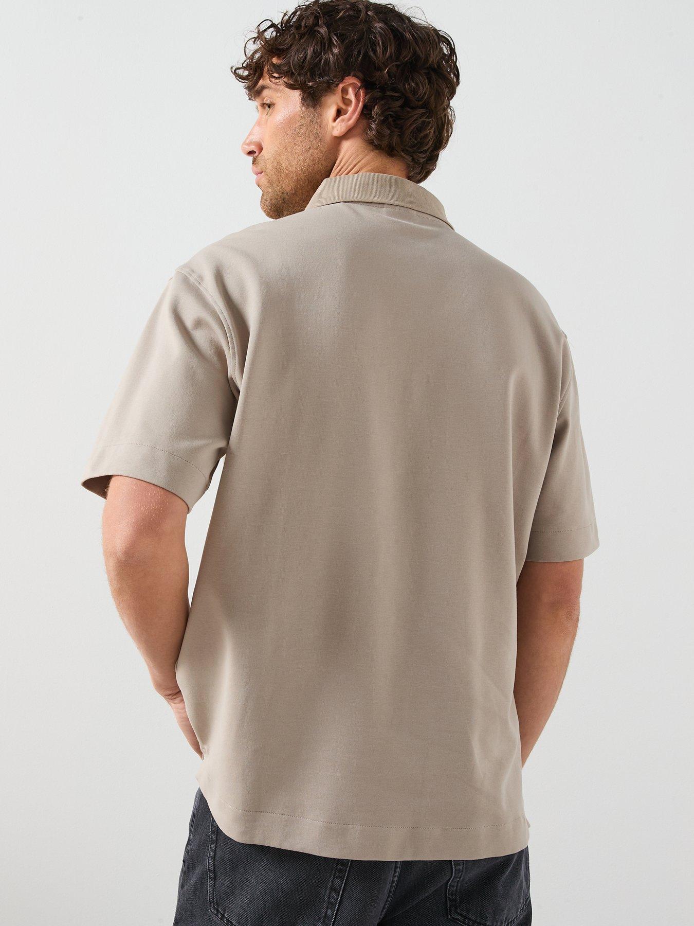 mango-london-heavyweight-polo-shirt-beigestillFront