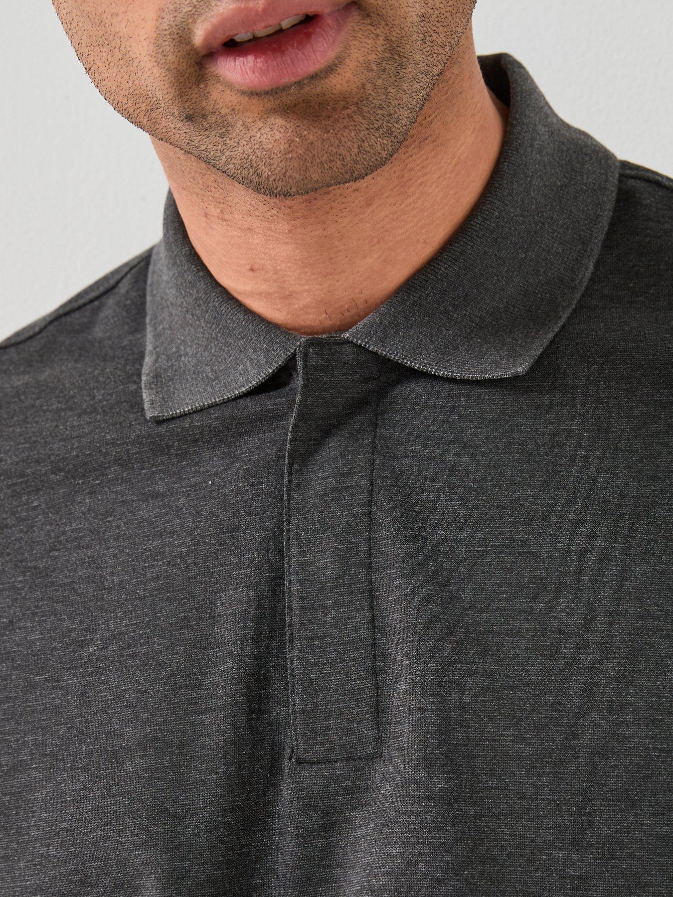 mango-gareth-concealed-placket-long-sleeve-polo-shirt-dark-greyoutfit
