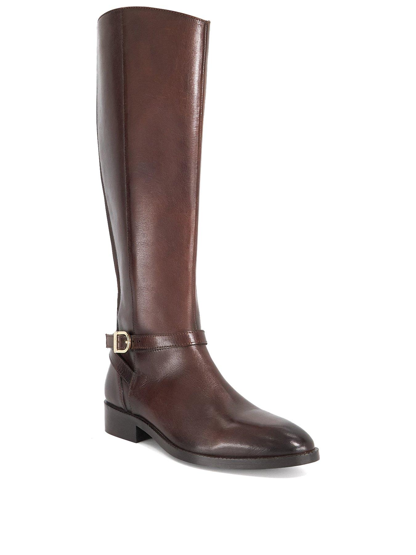 dune-london-wide-fit-talias-leather-knee-high-riding-boots-brownstillFront