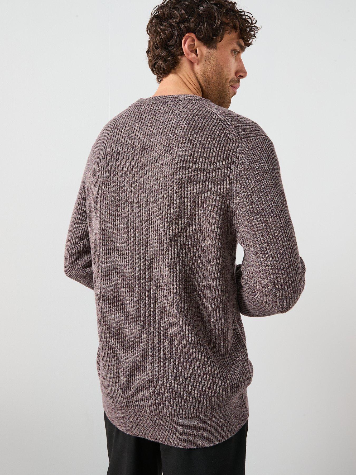 mango-azores-salt-amp-pepper-crew-knitted-jumper-dark-redstillFront