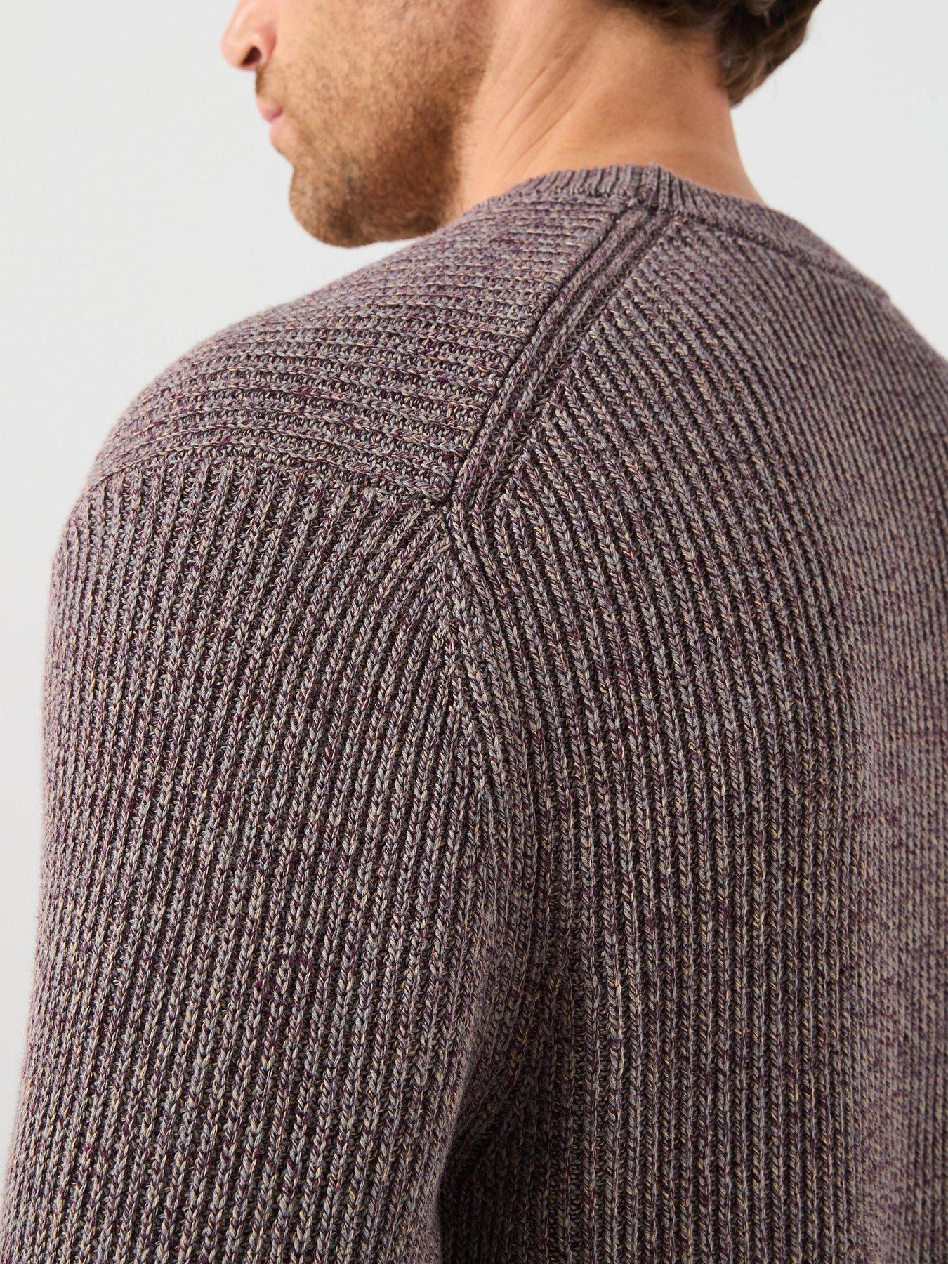 mango-azores-salt-amp-pepper-crew-knitted-jumper-dark-redoutfit