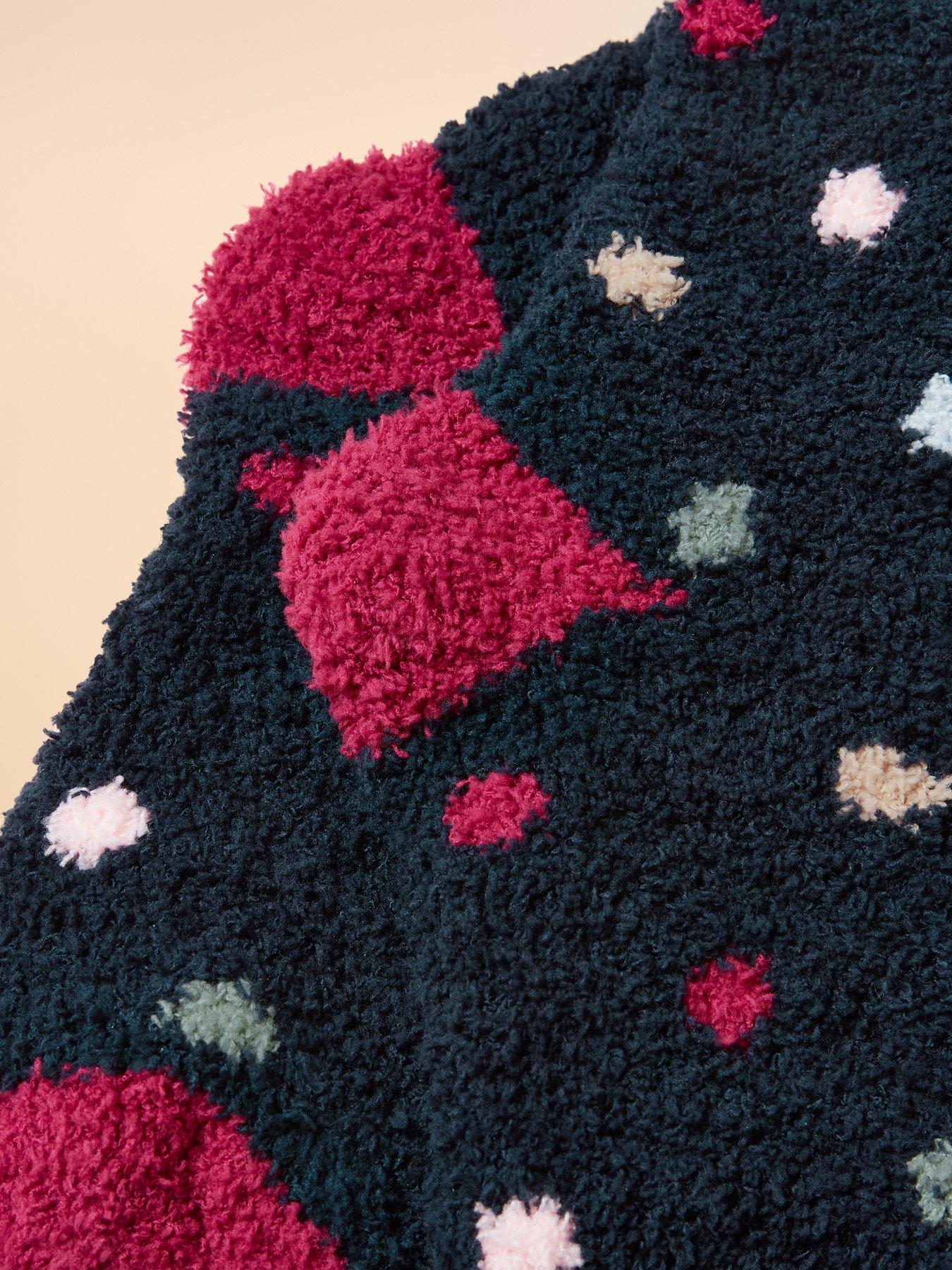 Image 2 of 3 of Joules Fluffy Socks - Navy