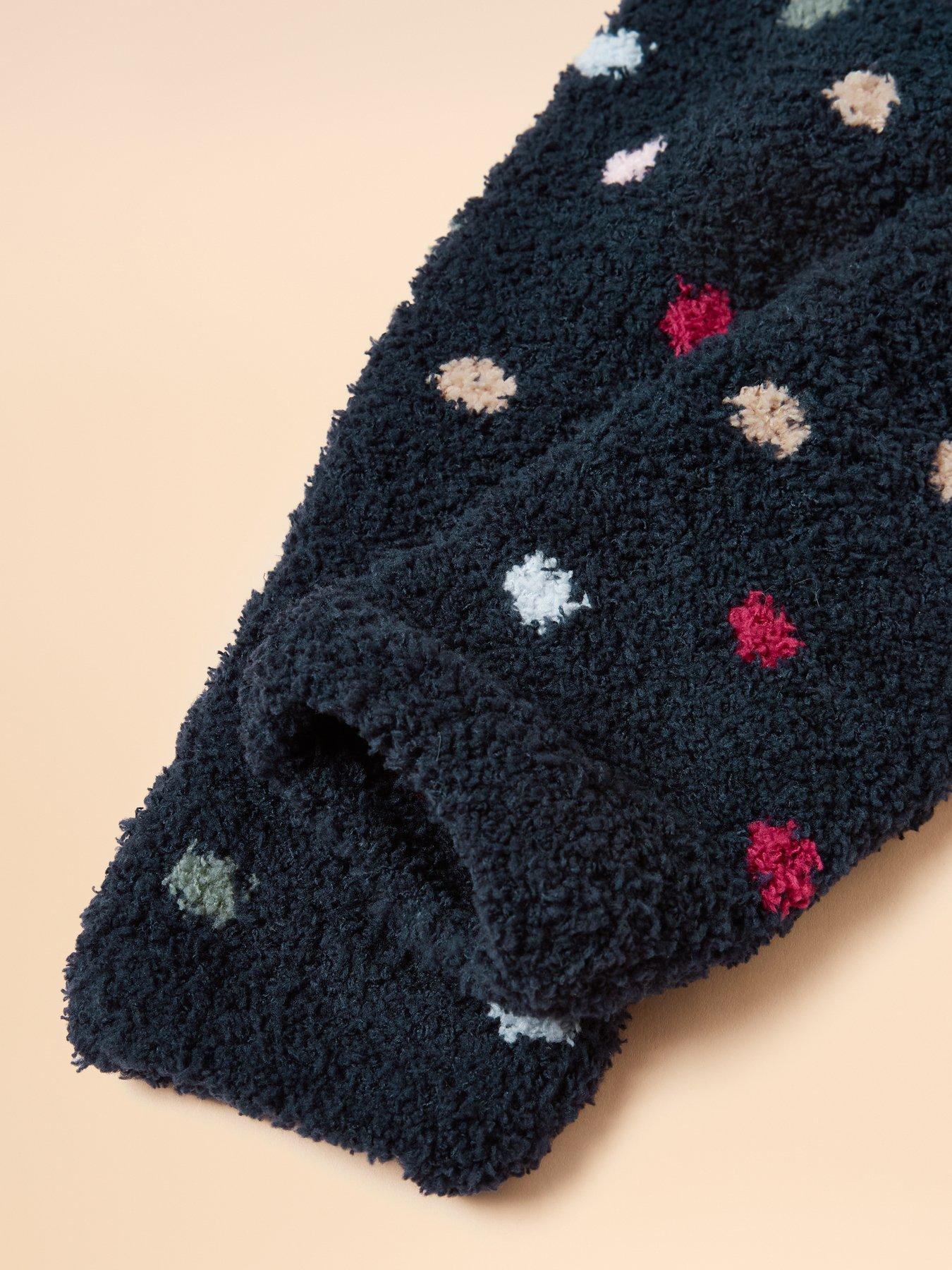 Image 3 of 3 of Joules Fluffy Socks - Navy