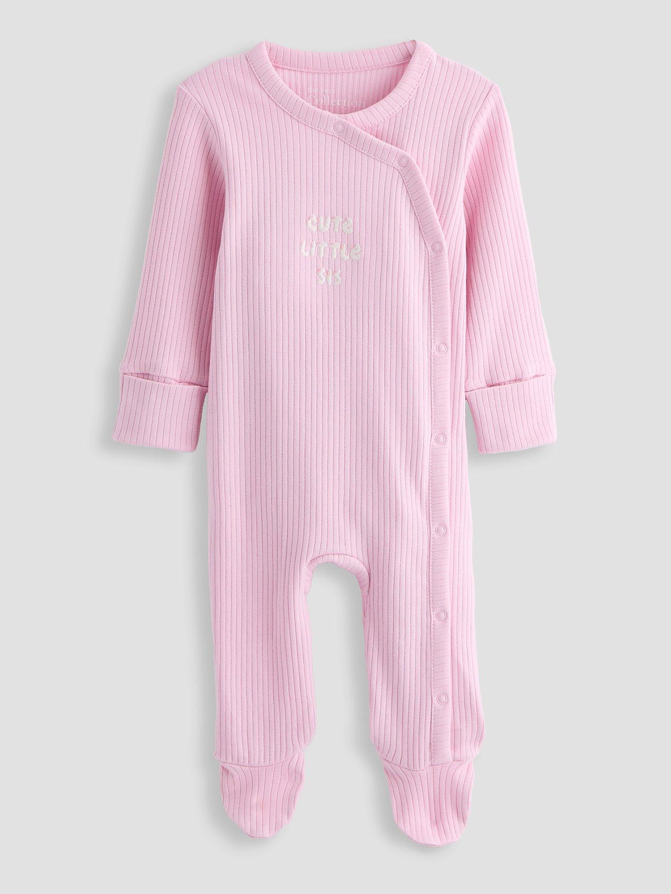 The Very Collection Cutest Little Sis Sleepsuit - Pink