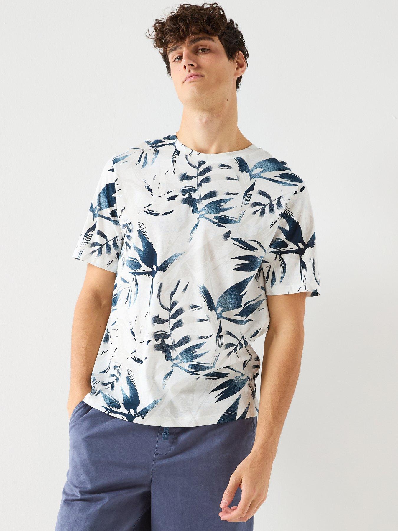 Jack & Jones Honolulu Aop Printed T-Shirt - Cream