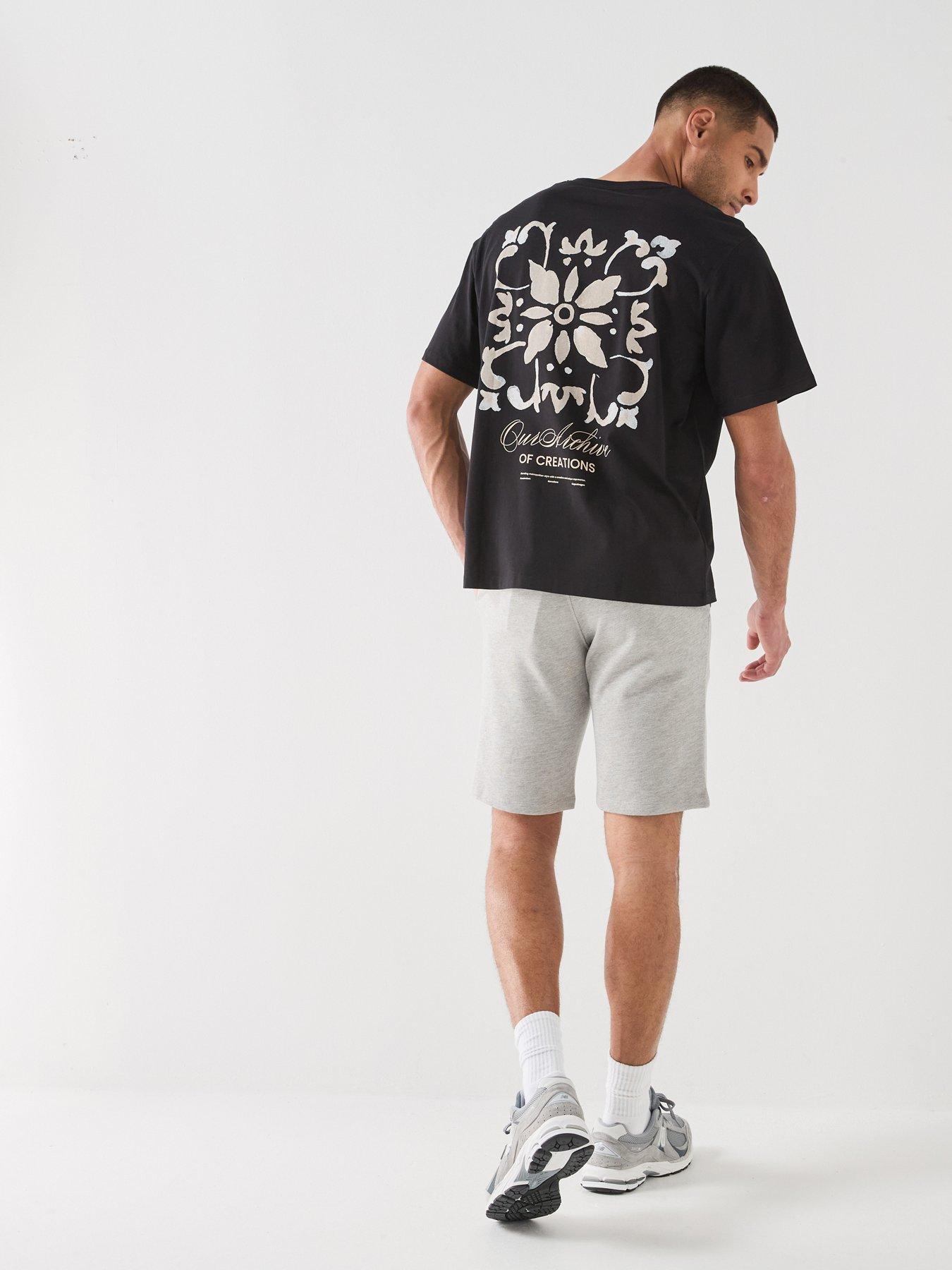 Image 1 of 6 of Jack & Jones Art Back Graphic T-Shirt - Black