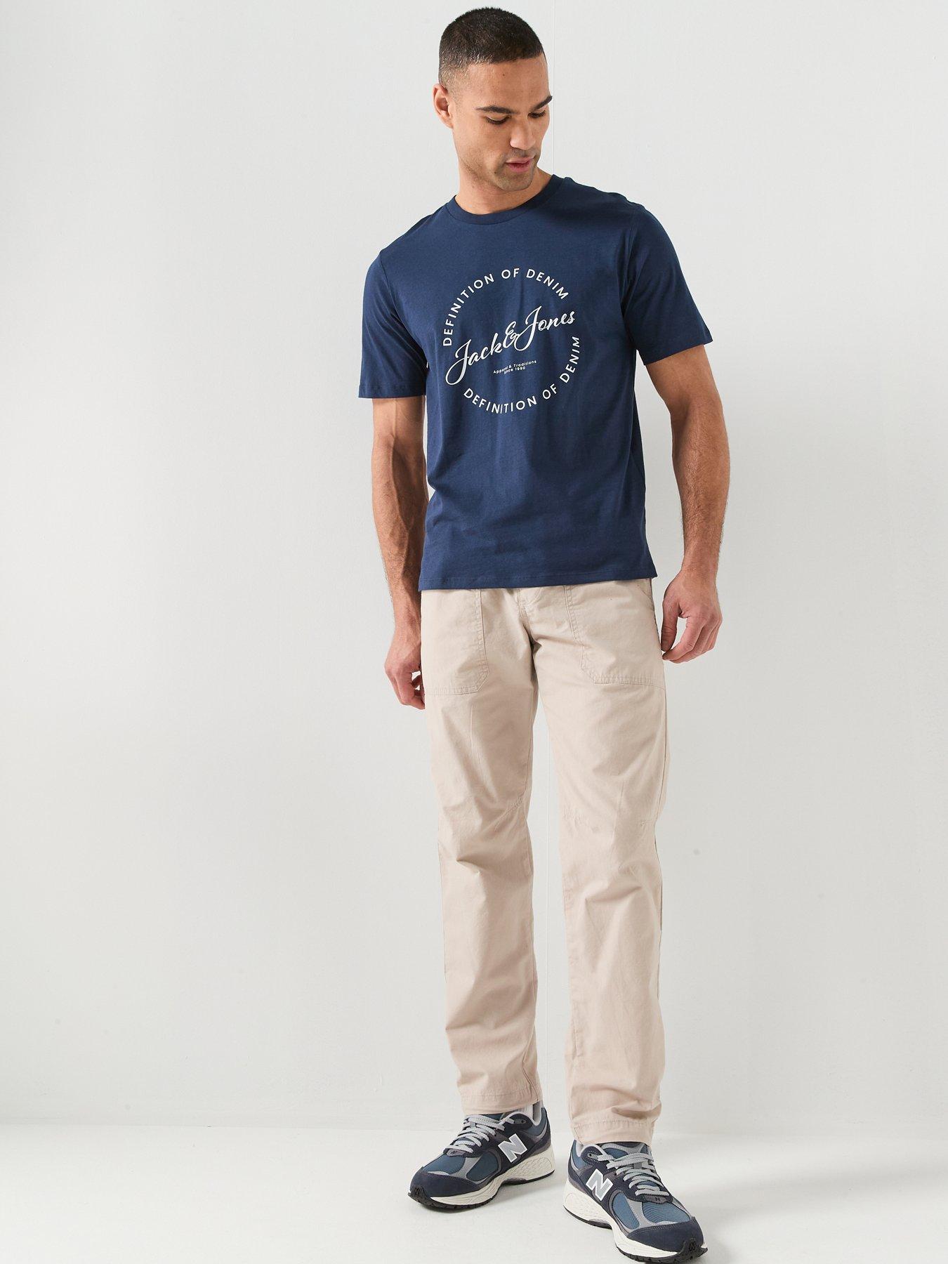 Image 3 of 6 of Jack & Jones Kane Coral Joggers - Cream