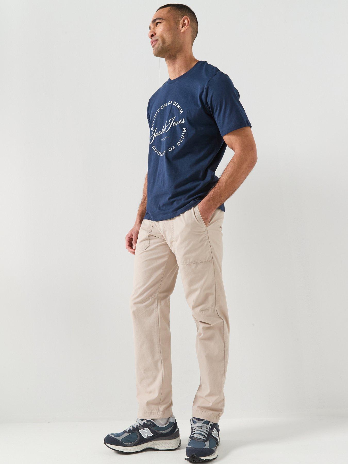 Image 6 of 6 of Jack & Jones Kane Coral Joggers - Cream