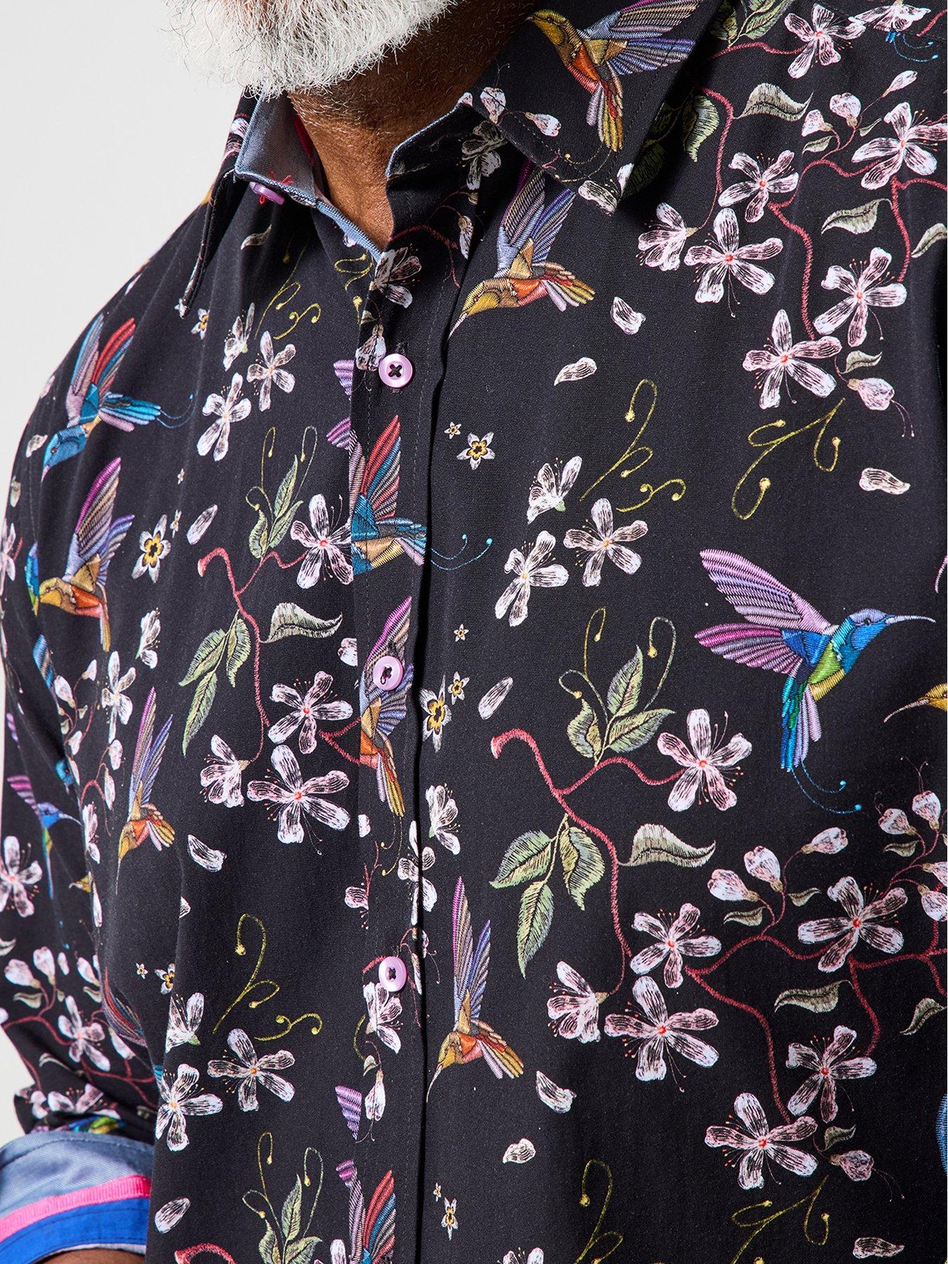 Image 4 of 6 of Joe Browns Floral Bird Print Long Sleeve Shirt - Multi