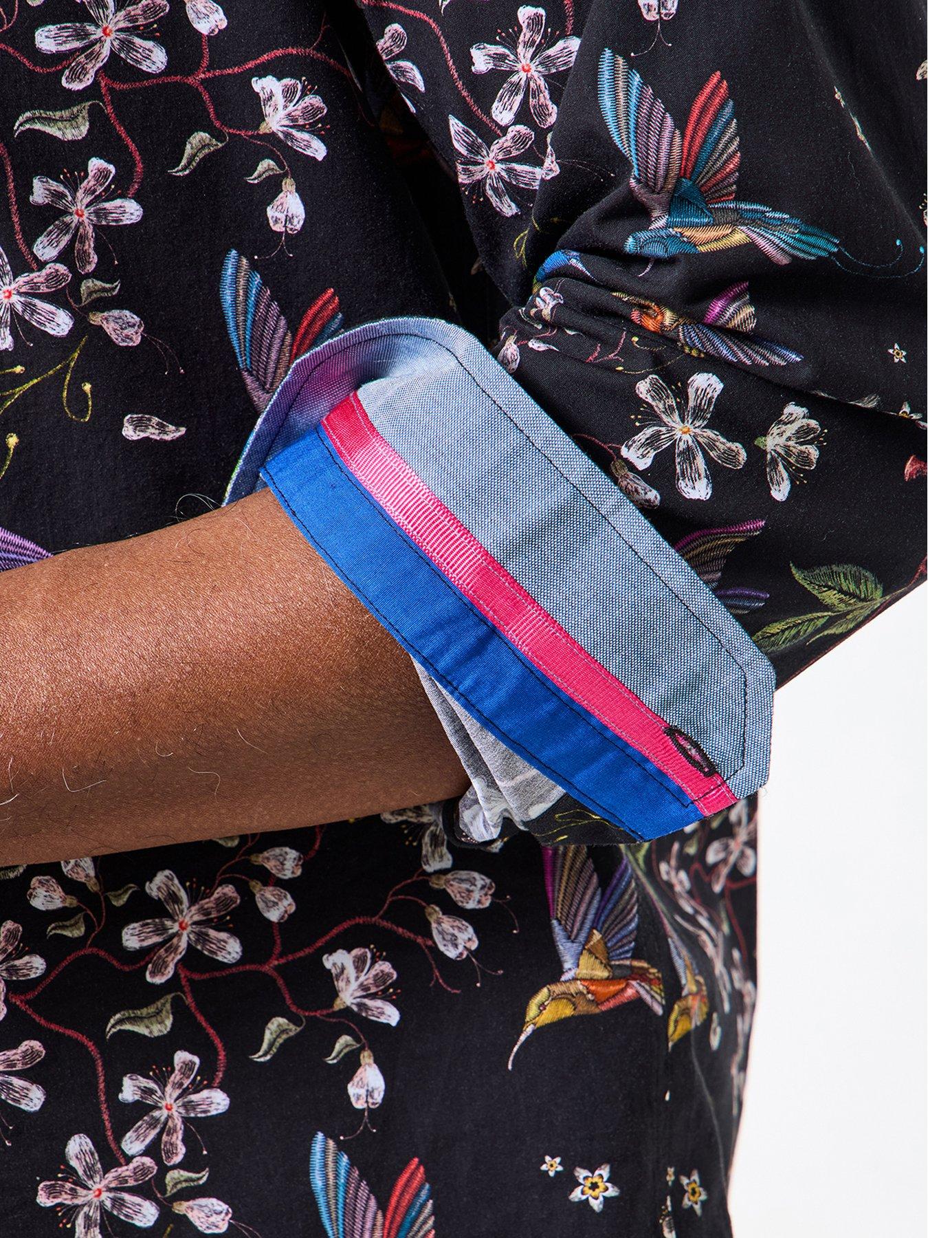 Image 5 of 6 of Joe Browns Floral Bird Print Long Sleeve Shirt - Multi